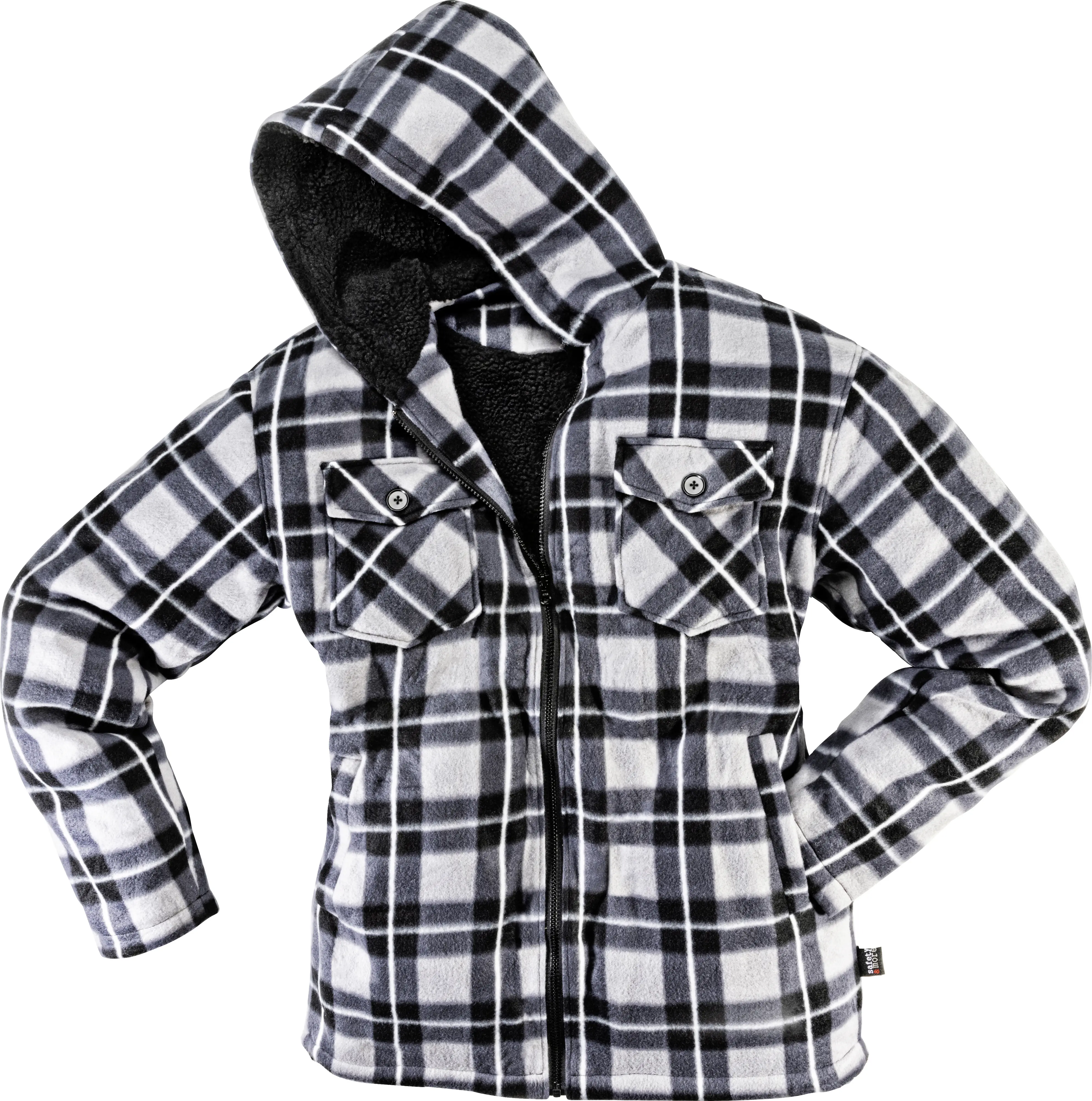 safety&more Thermojacke Galaxy grau-schwarz