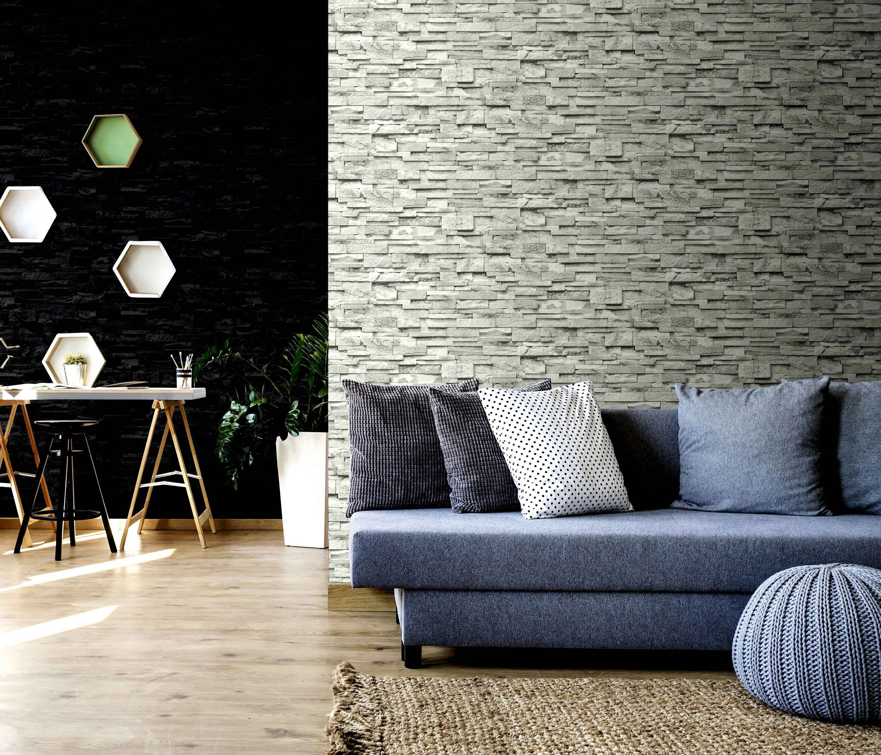 Erismann Vliestapete 02363-30 Motiv grau 10,05 x 0,53 m