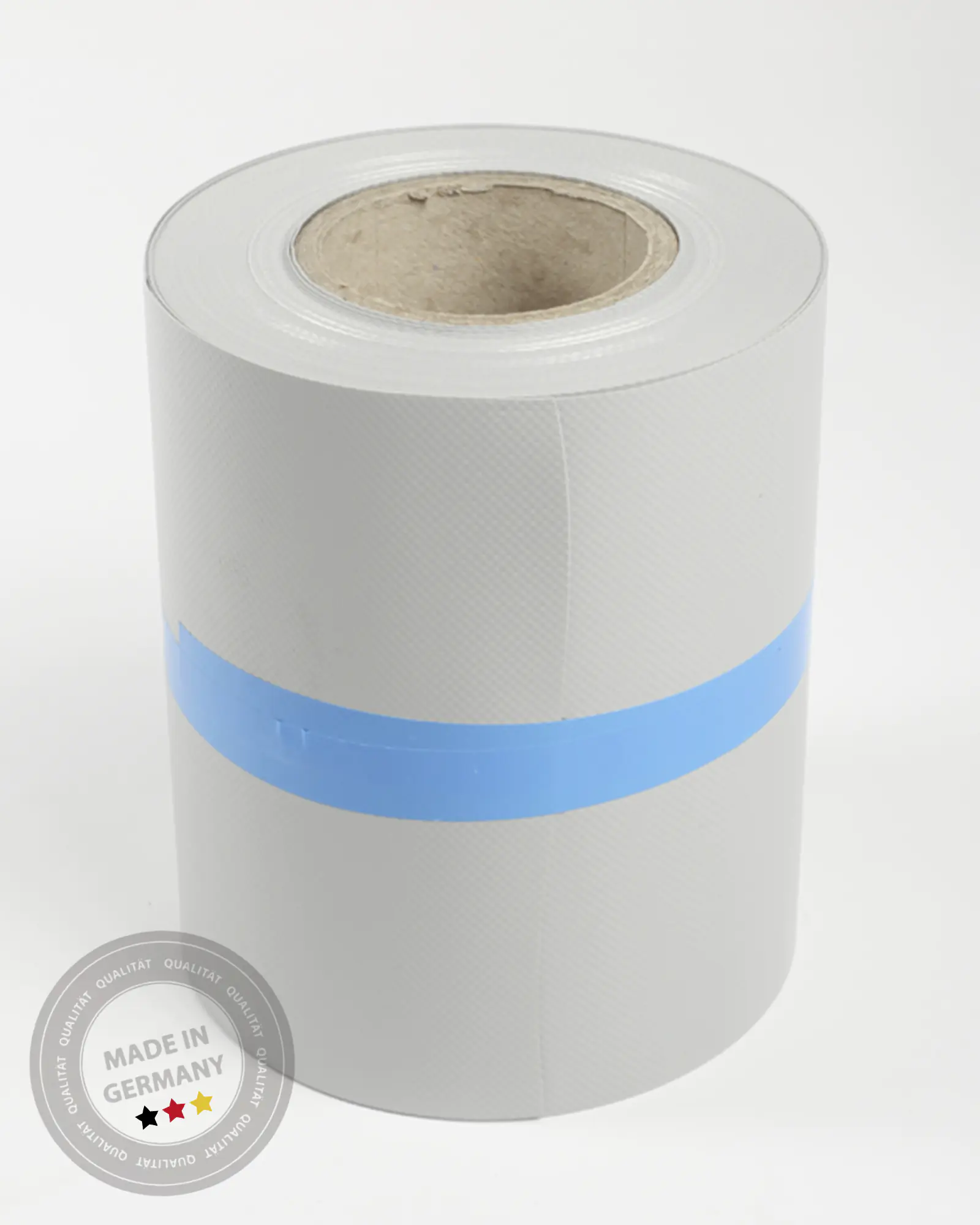 ABZ SIGMA Sichtschutzstreifen 26 m beidseitig UV-schutzlackiert silbergrau