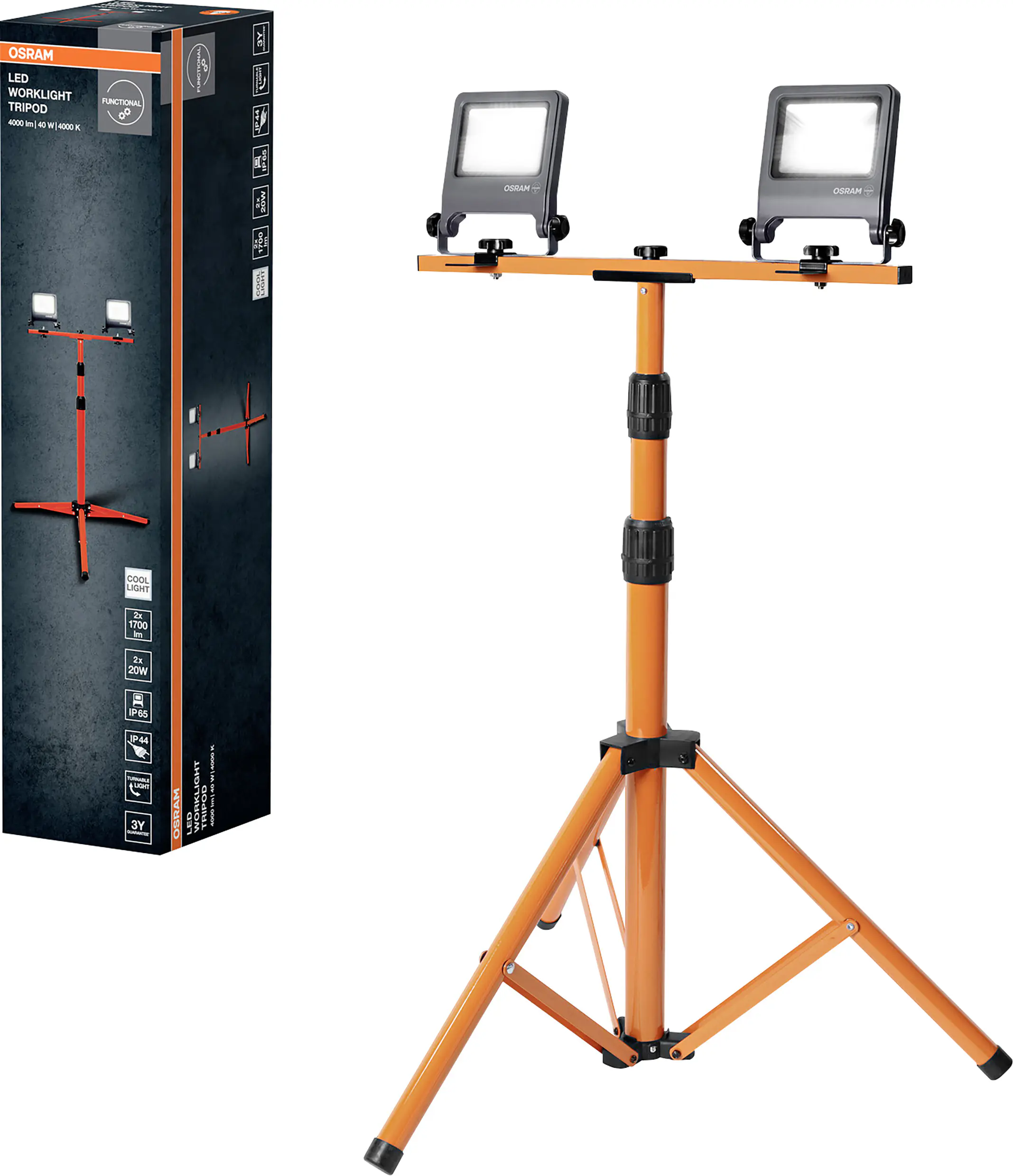 Osram LED Baustrahler Worklight 40 W kaltweiß dunkelgrau
