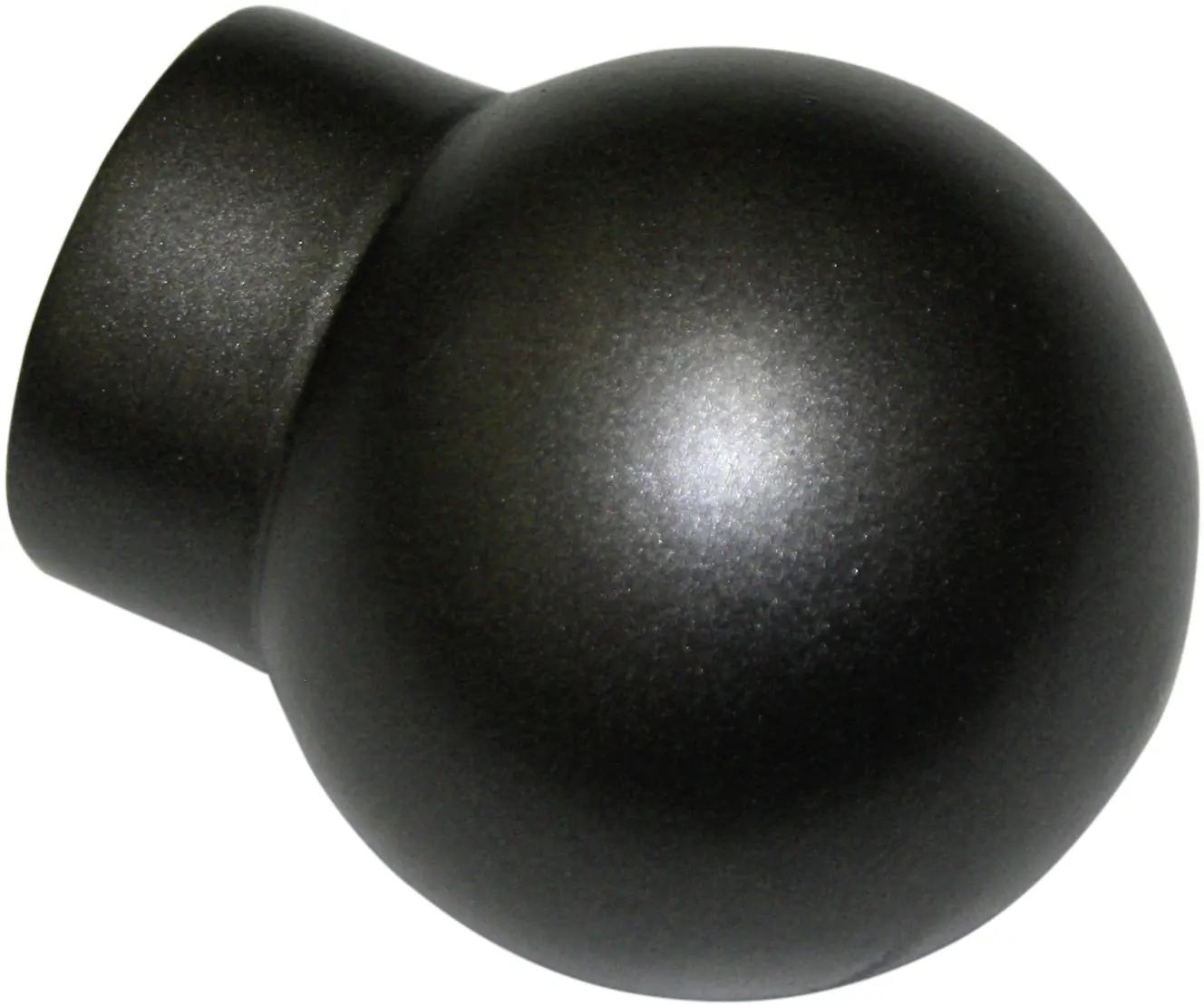 Gardinia Endkappe Ball schwarz-nickel Ø 16/19 mm 2 Stück