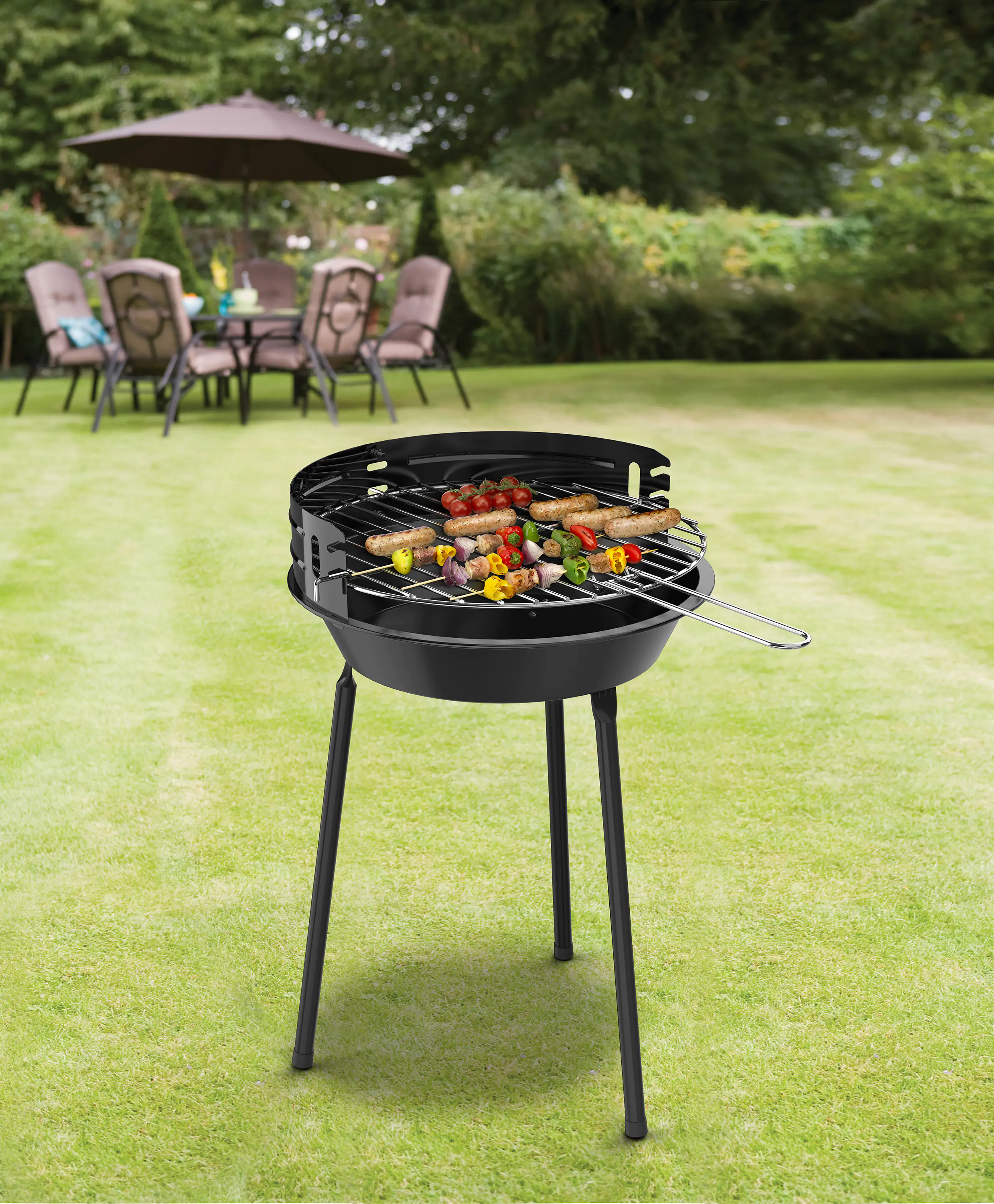 Festival-Holzkohlegrill Flint Ø 31,5 cm