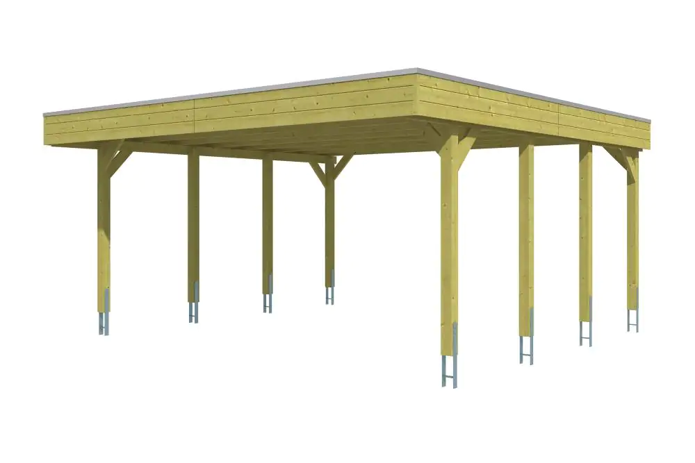 SKAN HOLZ Carport Friesland 557 x 555 cm mit Aluminiumdach SKAN HOLZ Carport Friesland 557 x 555 cm mit Aluminiumdach