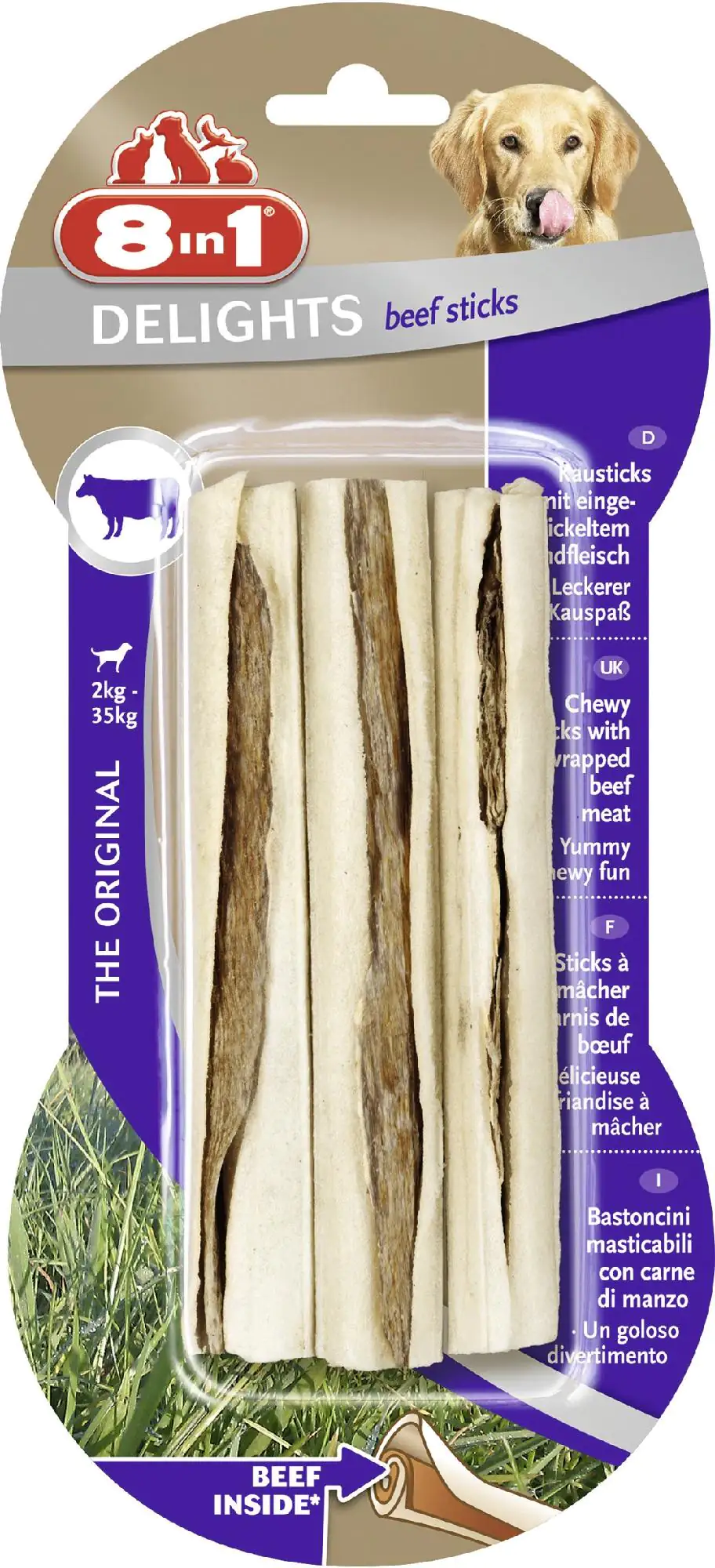 8in1 Kausticks Delights Beef