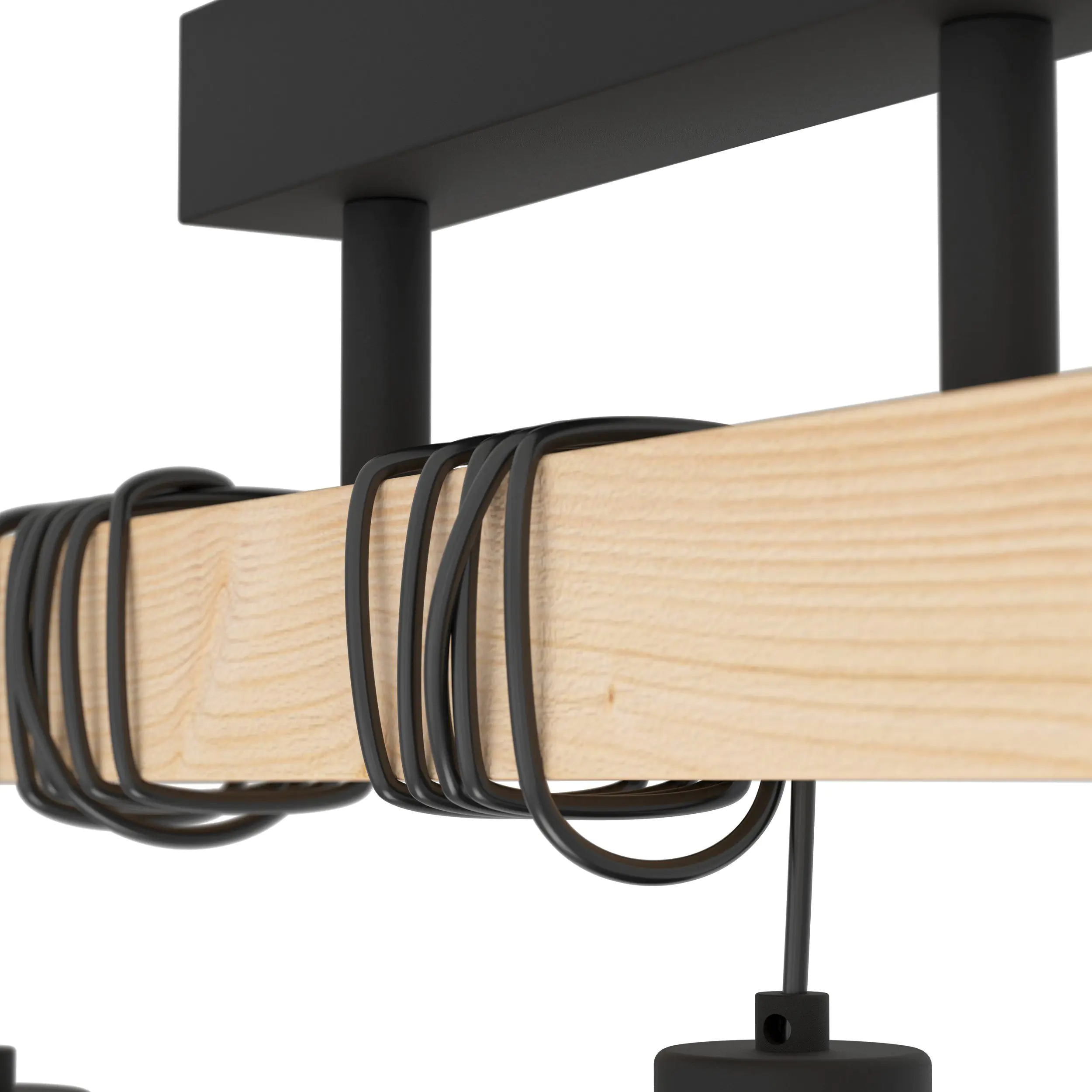 Eglo Pendelleuchte Townshend 5 schwarz braun 55 x 20 x 36 cm Eglo Pendelleuchte Townshend 5 schwarz braun 55 x 20 x 36 cm