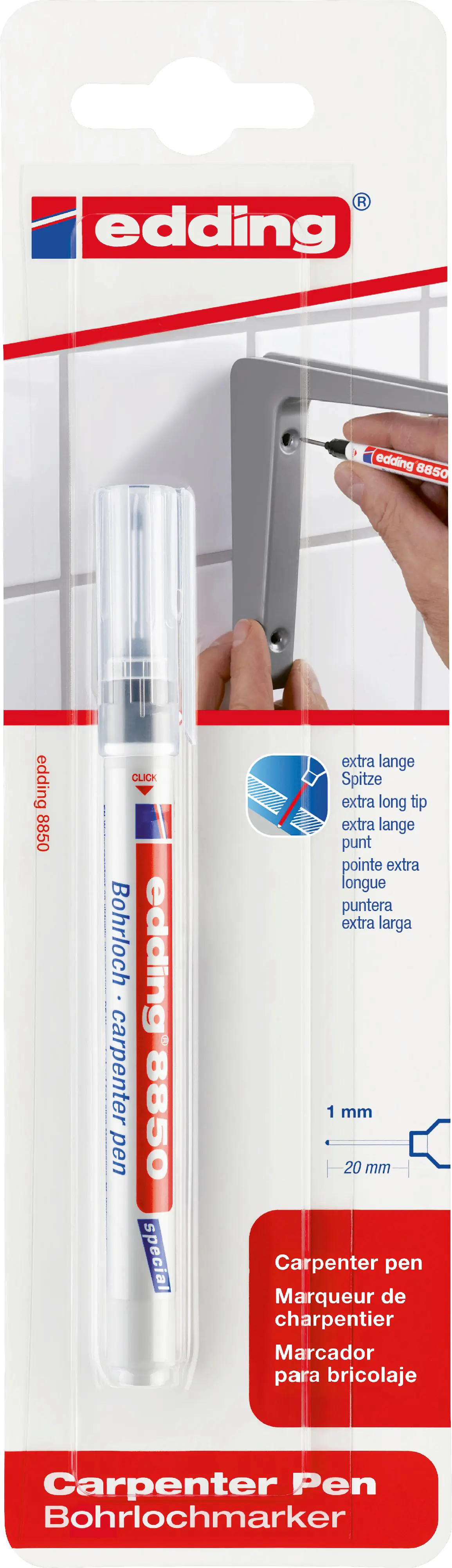 edding 8850 Bohrlochmarker schwarz