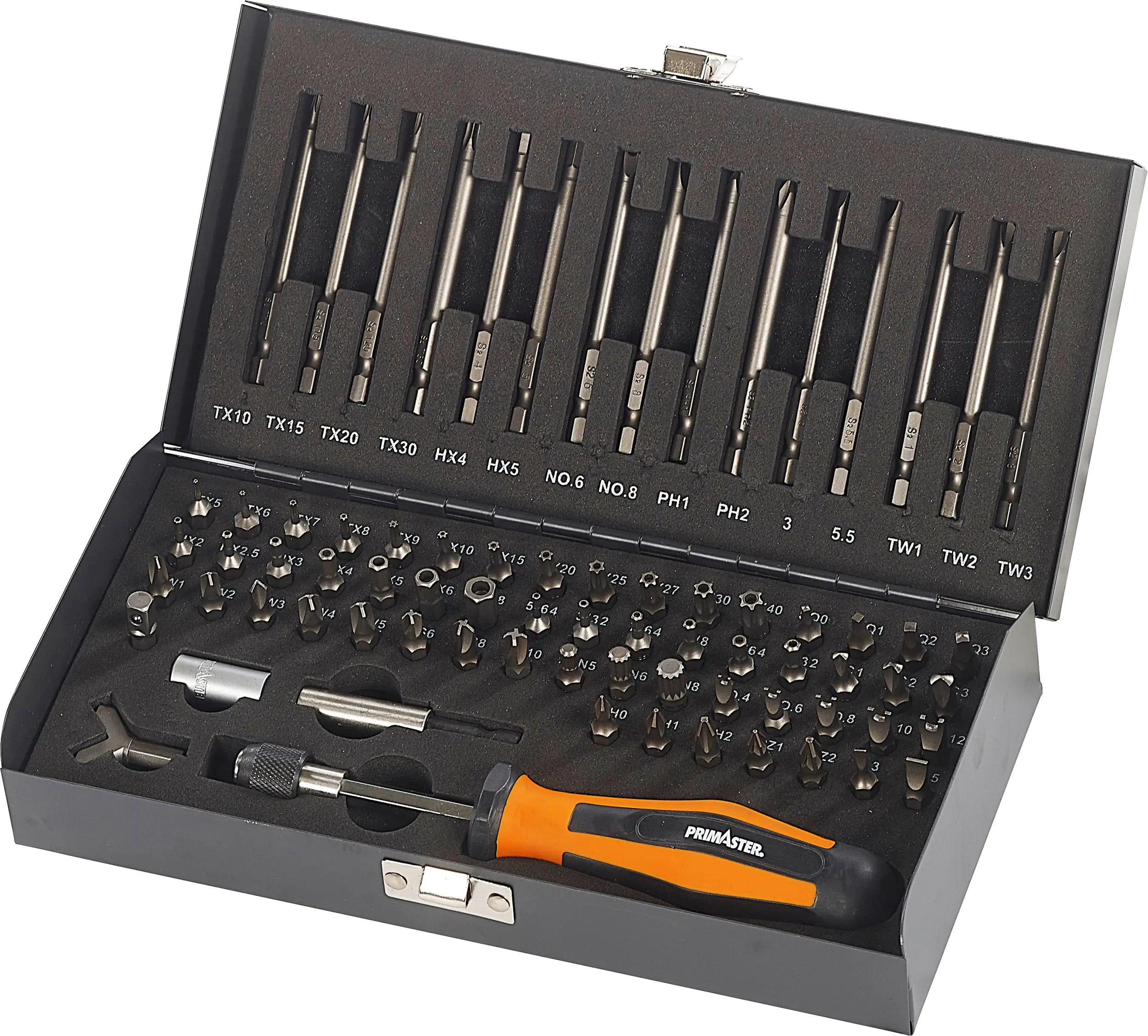 Primaster Mechaniker Spezial-Bit-Set SBS75 75-teilig 1/4"