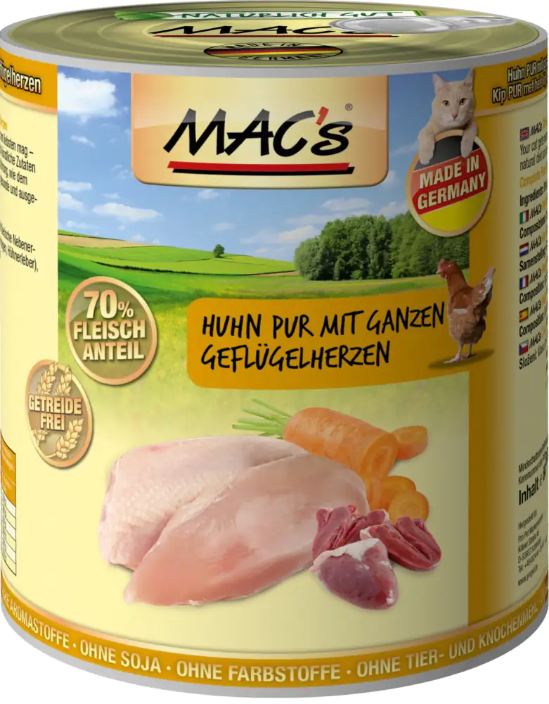 Macs Cat Ente Kaninchen & Rind 800 g