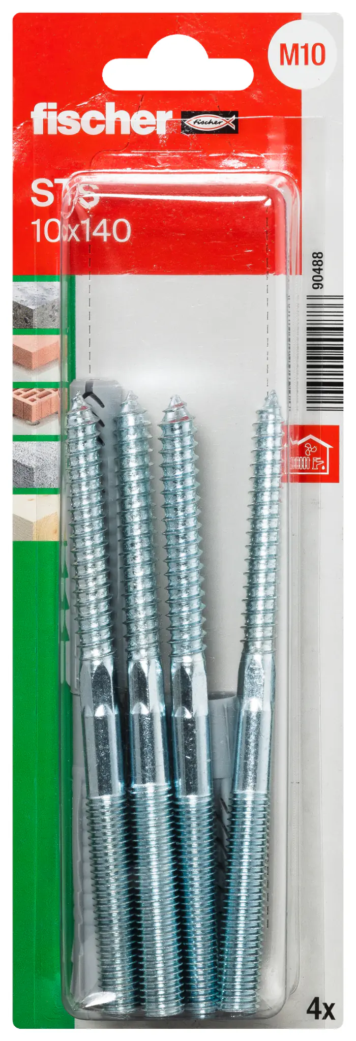 Fischer Stockschrauben mit Dübel STS Ø 10 x 140 mm - 8 Stk. Fischer Stockschrauben mit Dübel STS Ø 10 x 140 mm - 8 Stk.