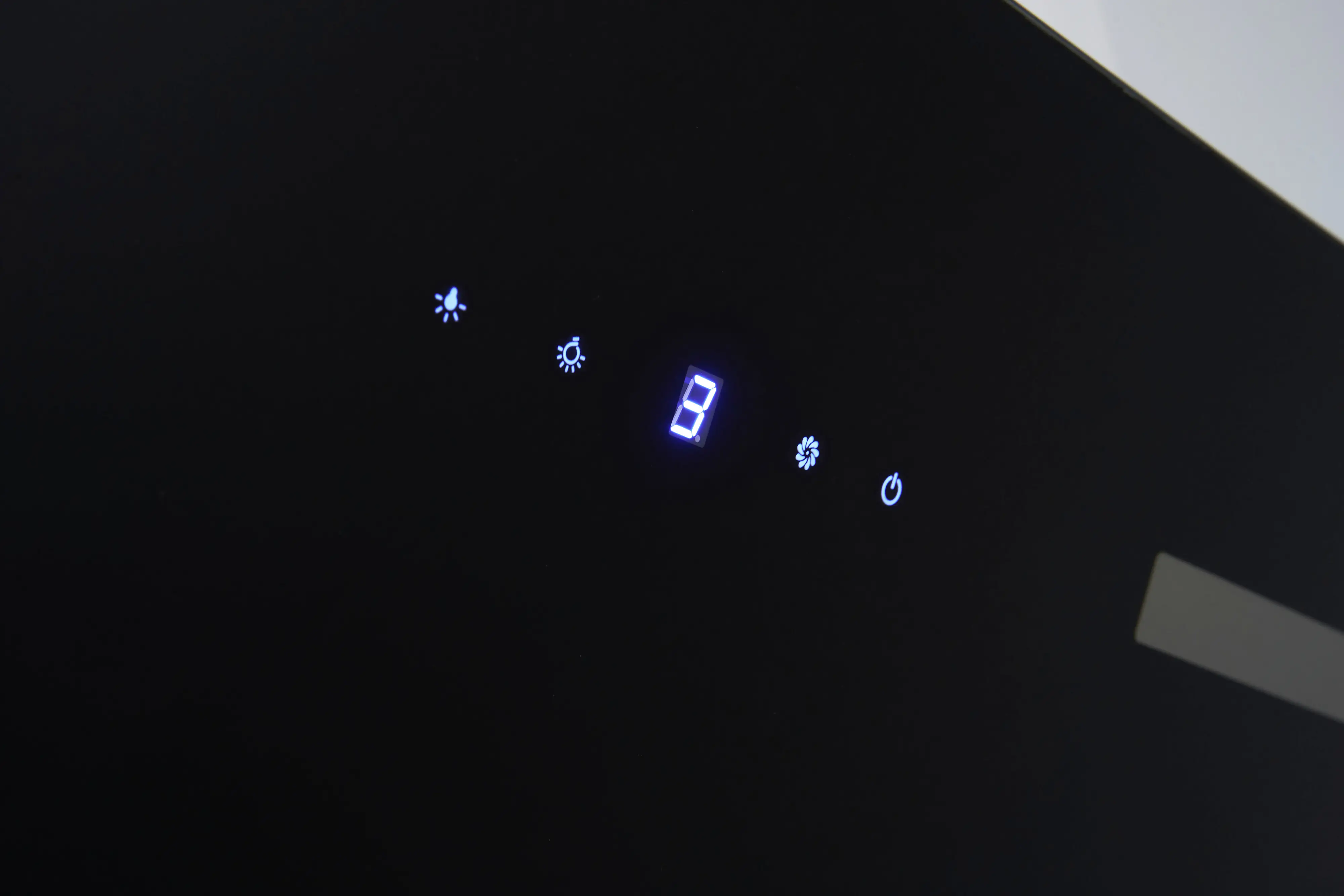 Respekta Design-Schräghaube 60 cm schwarz mit Hintergrundbeleuchtung