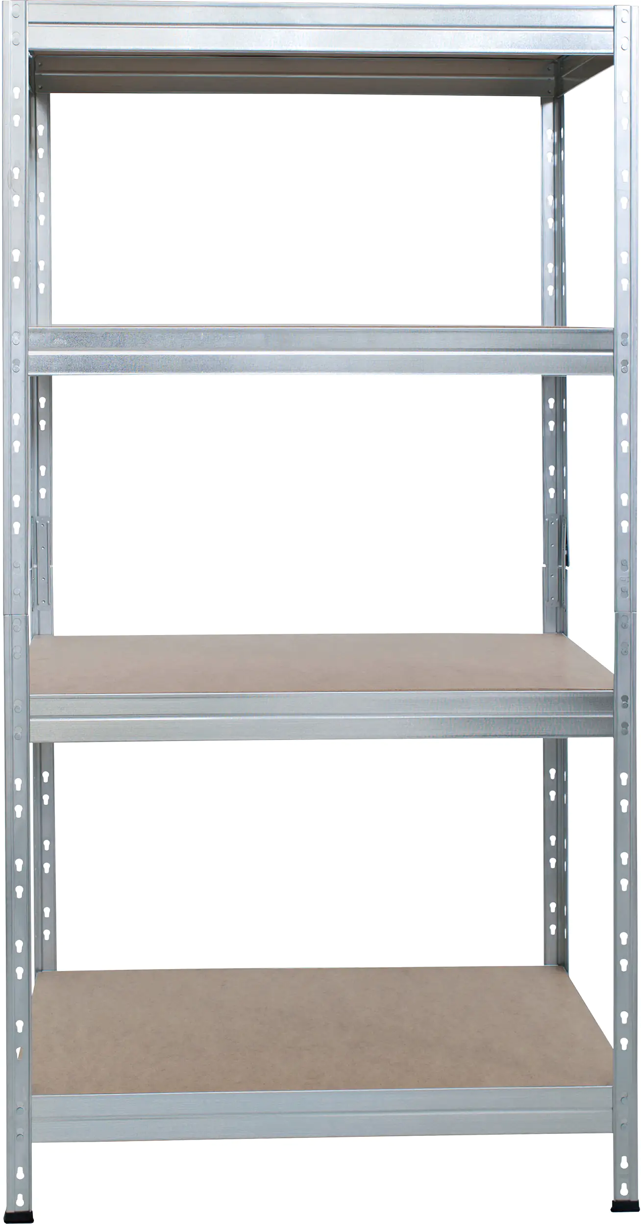 8586002700527_01 Rivet Metallsteckregal S 180 x 75 x 35 cm 4 Holzböden 700 kg