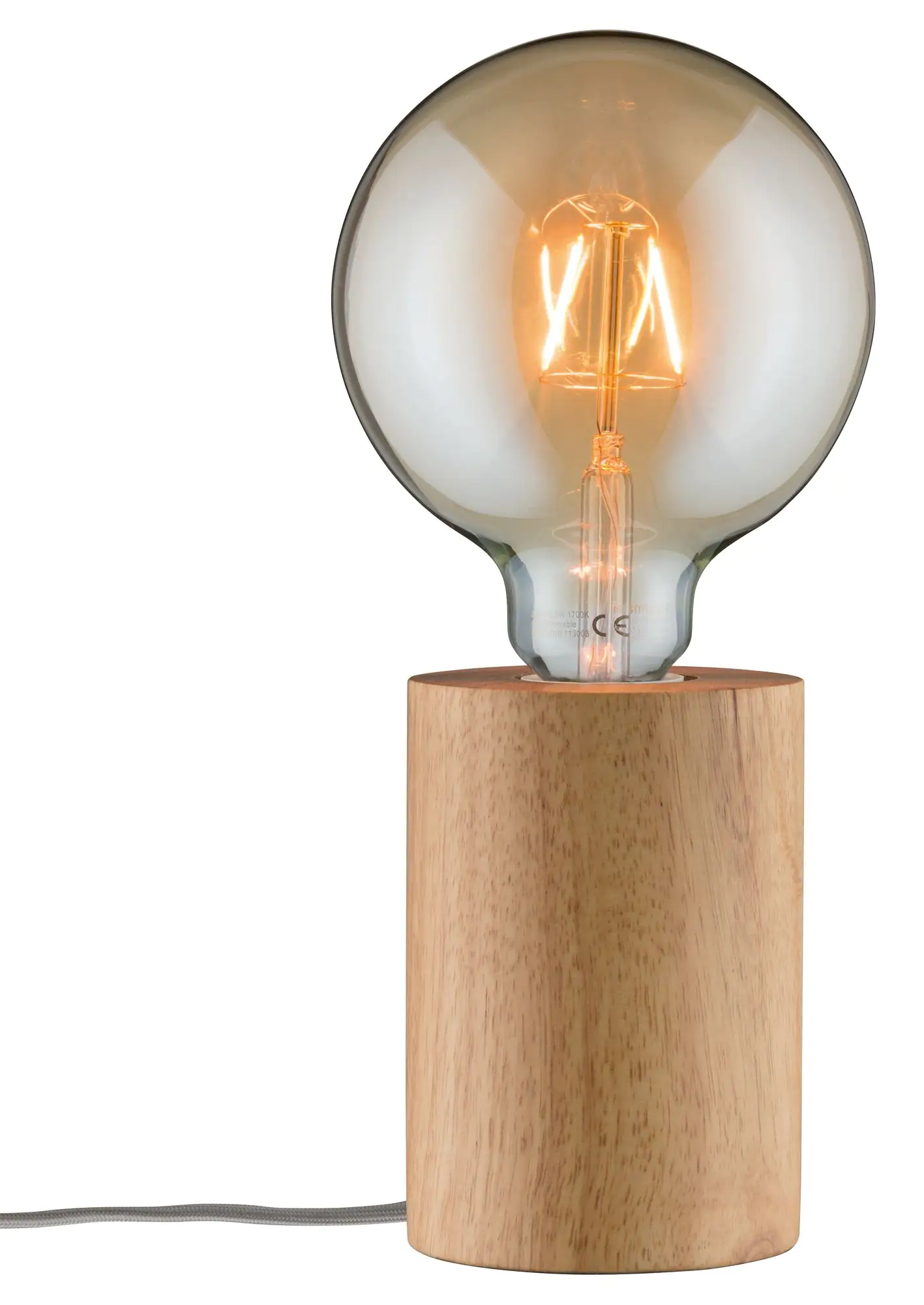 4000870796405 Paulmann Tischleuchte Neordic Talin E27, holz, dimmbar