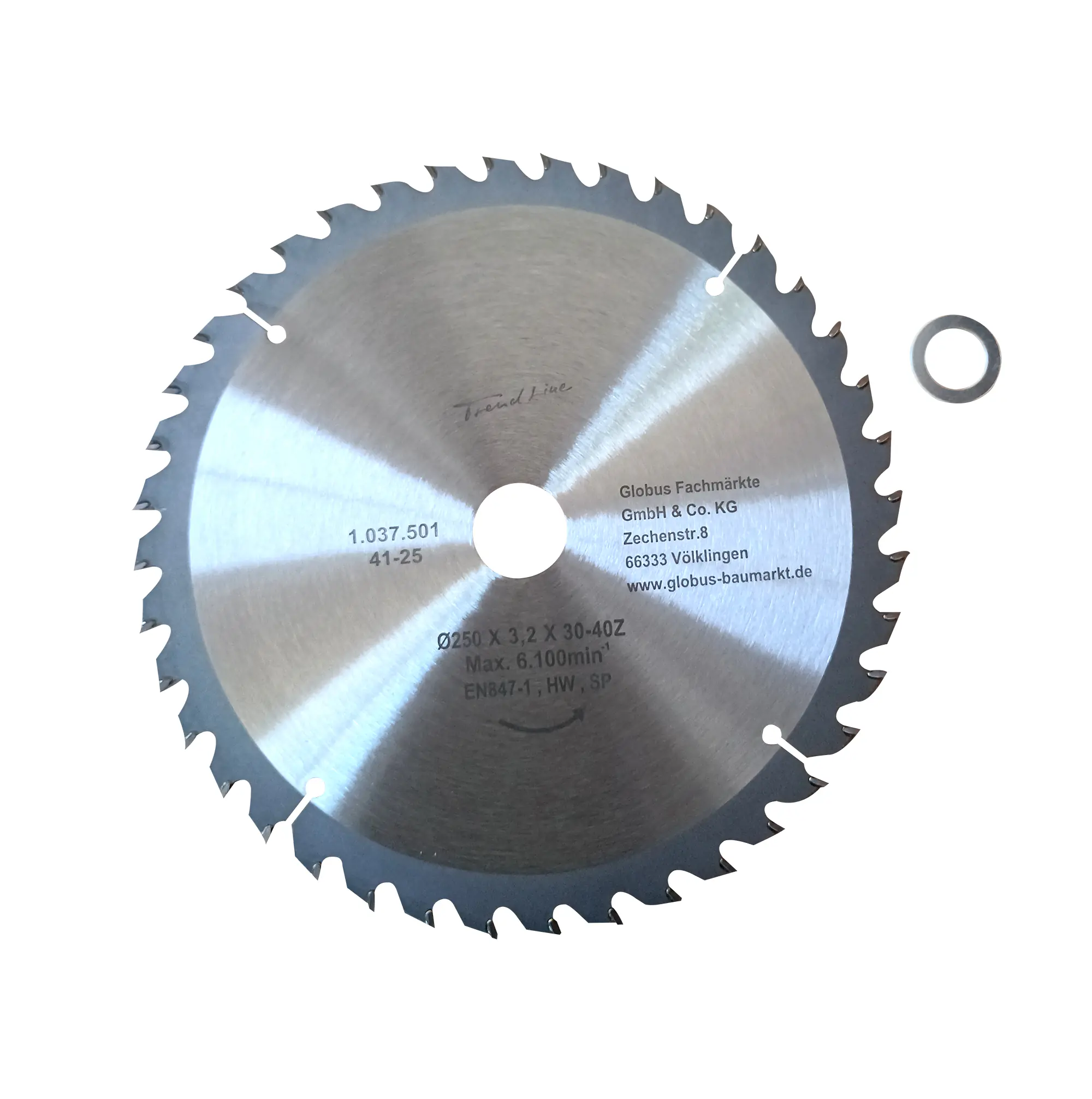 TrendLine Kreissägeblatt Ø 250 mm Bohrung Ø 30 mm 