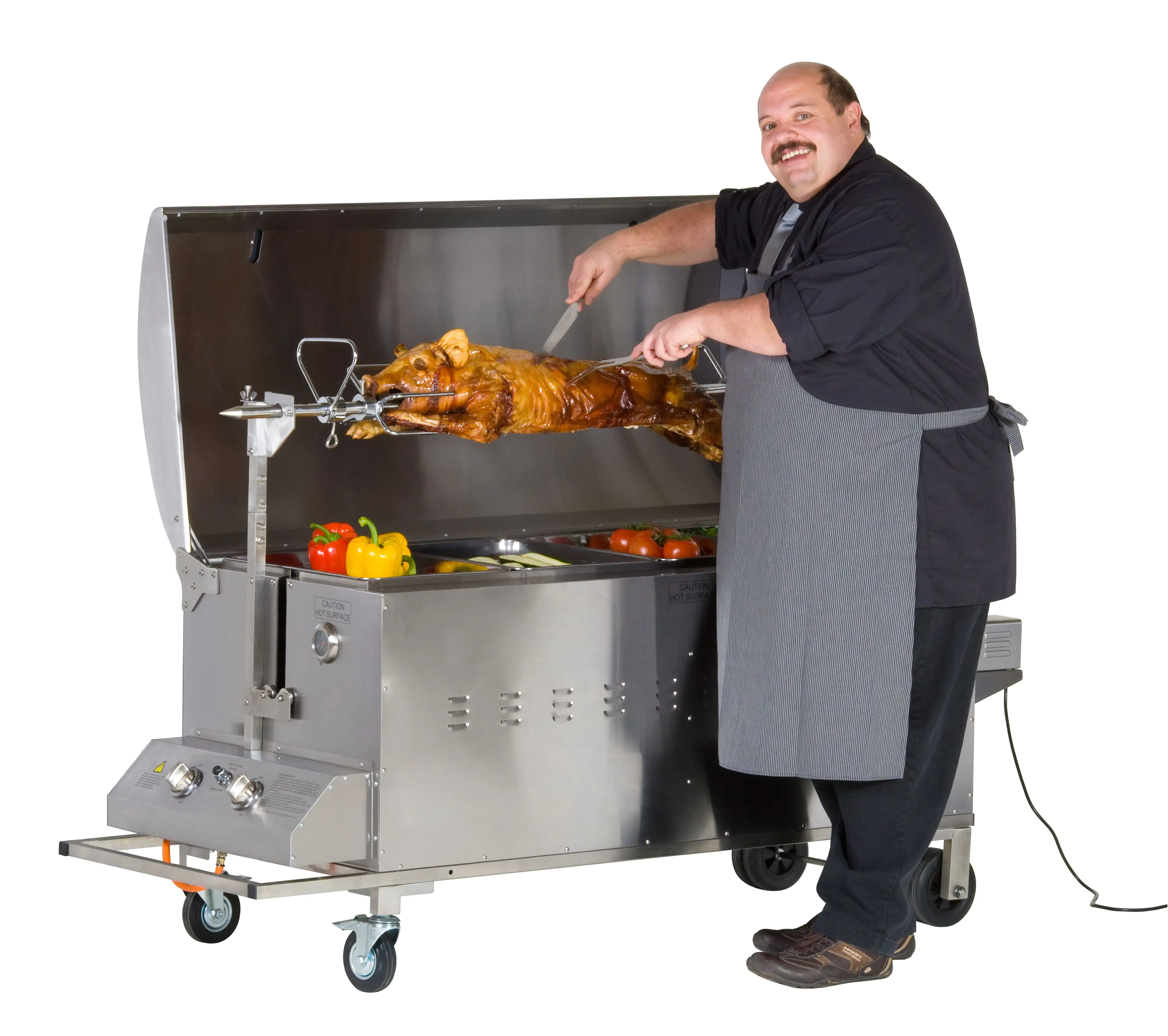 4011964121201_18 Tepro Gasgrill Columbus für Spanferkel, Lamm und Hähnchen