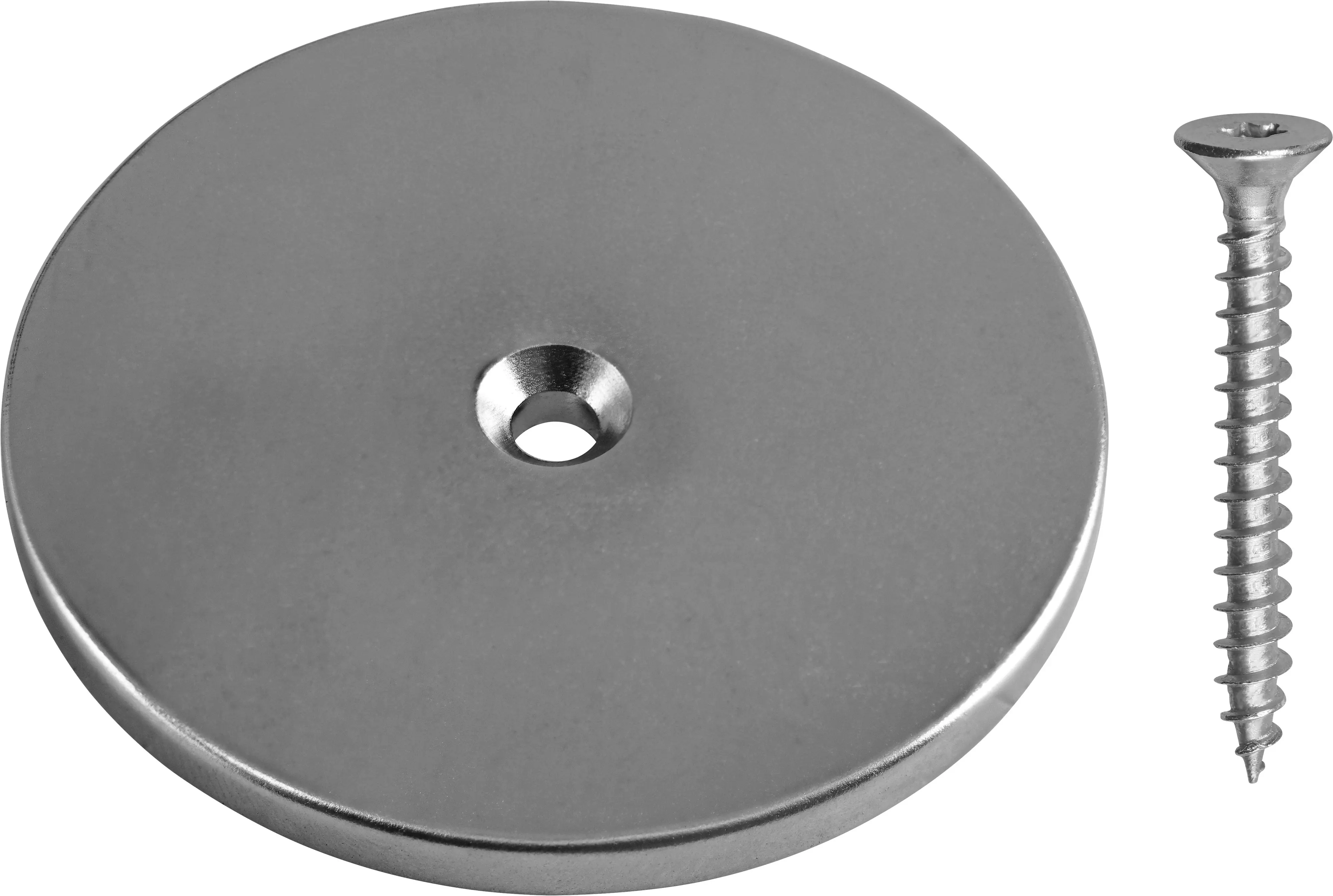 Connex Neodym Magnete N35 Ø 50 x 4 mm - 1 Stk.