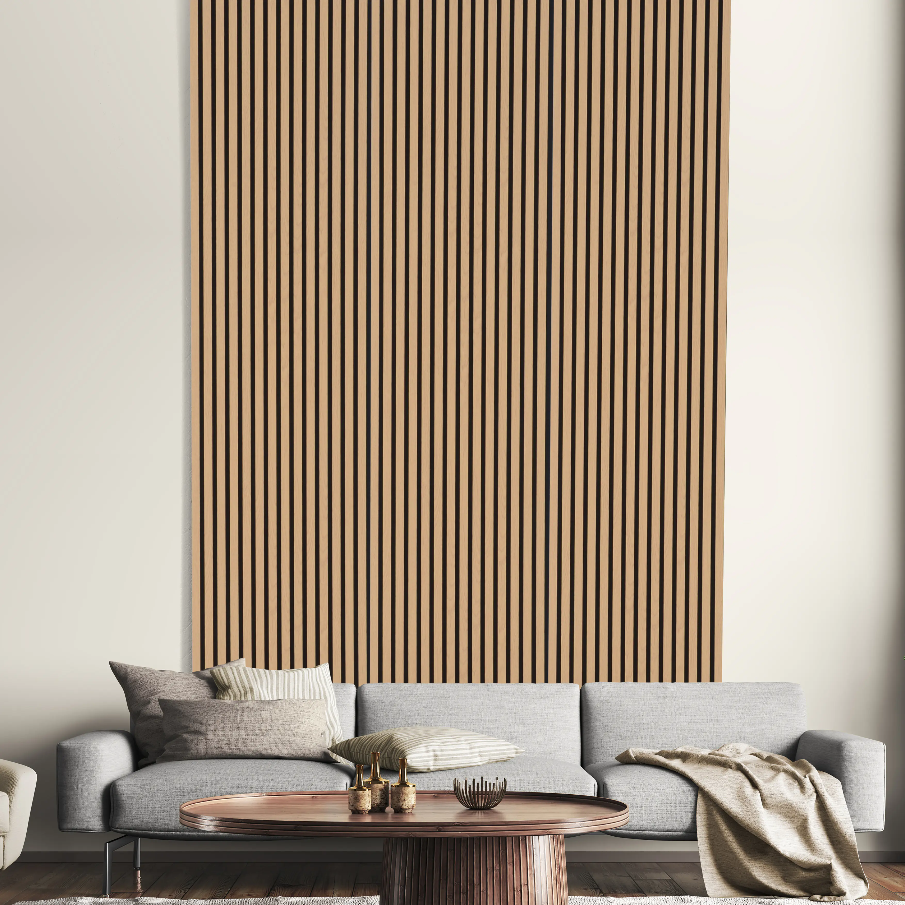 Neuhofer Akustikpaneele Eiche 240 x 57 x 1,9 cm braun Neuhofer Akustikpaneele Eiche 240 x 57 x 1,9 cm braun