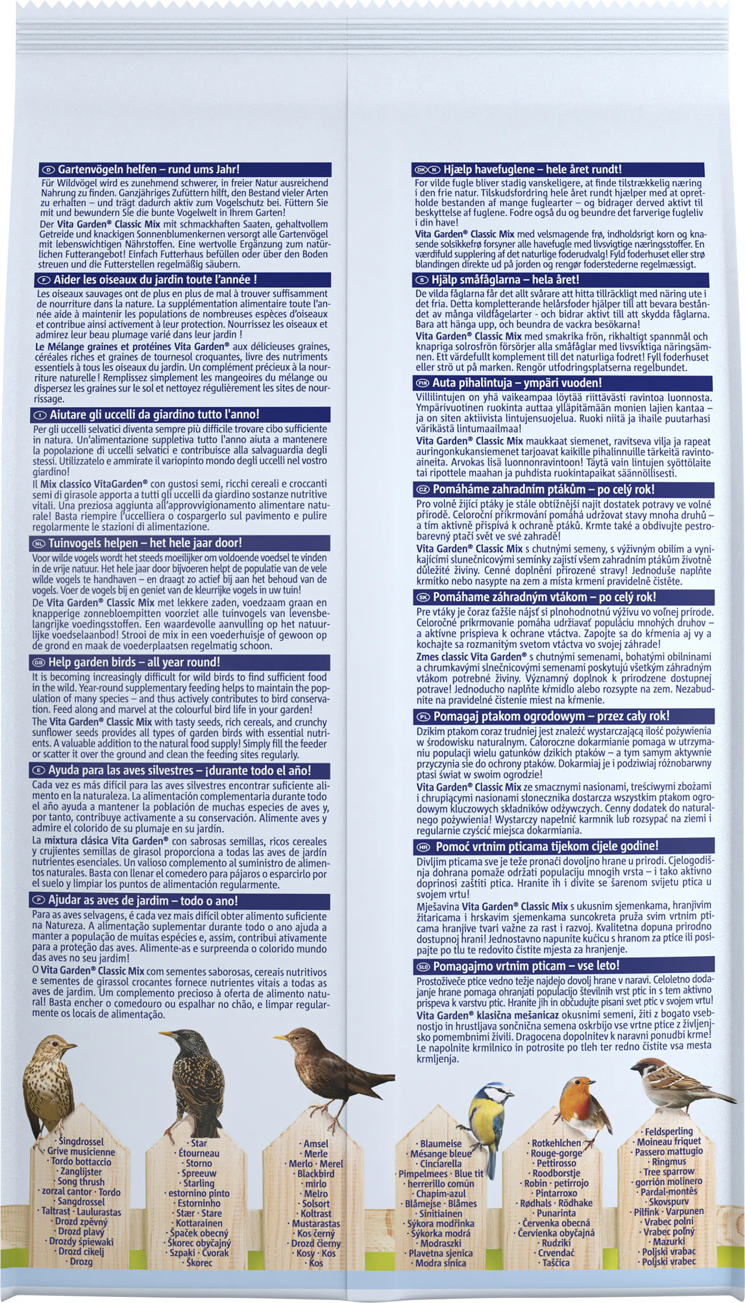 Vitakraft VitaGarden® Classic-Mix 1kg GVO 1 kg