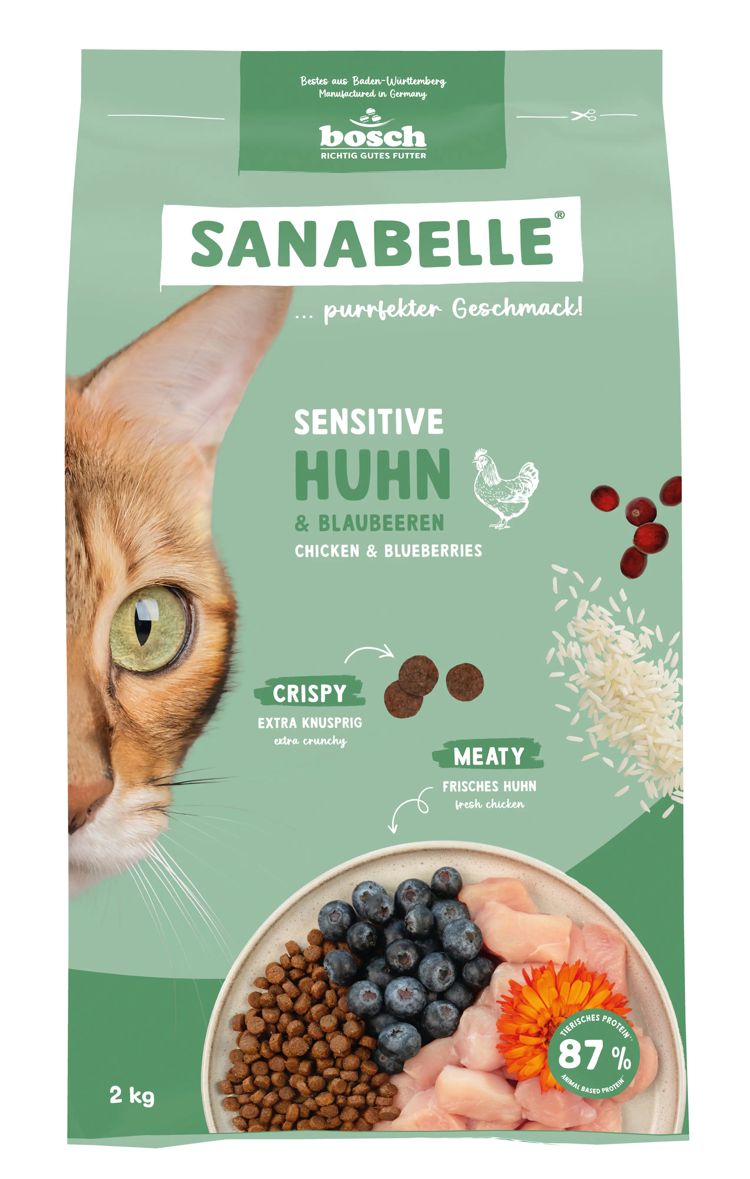Sanabelle Katzentrockenfutter Adult Sensitive mit Huhn für ernährungssensible Katzen 2 kg Sanabelle Katzentrockenfutter Adult Sensitive mit Huhn für ernährungssensible Katzen 2 kg