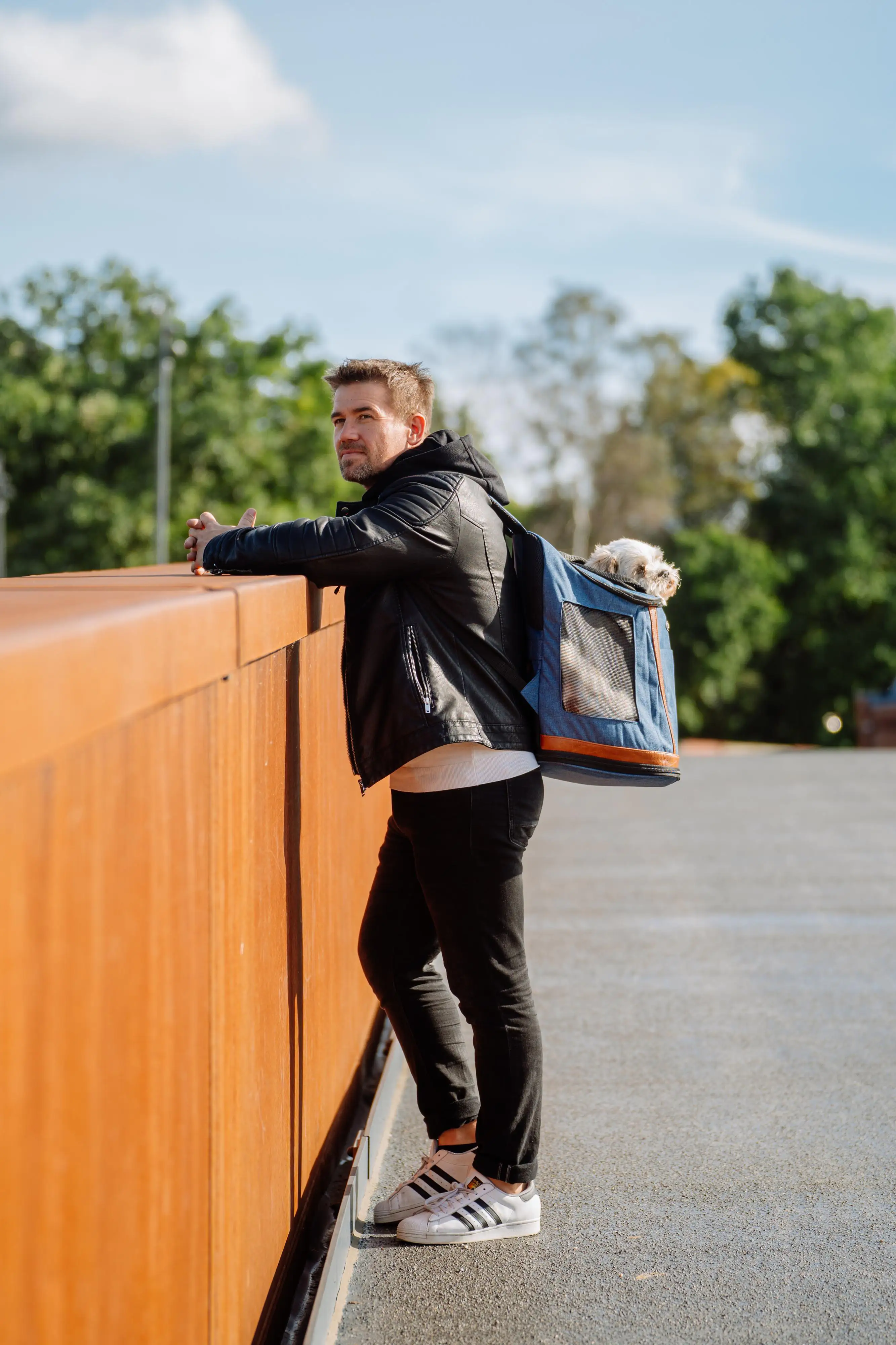 Nobby Tragerucksack Widok blau