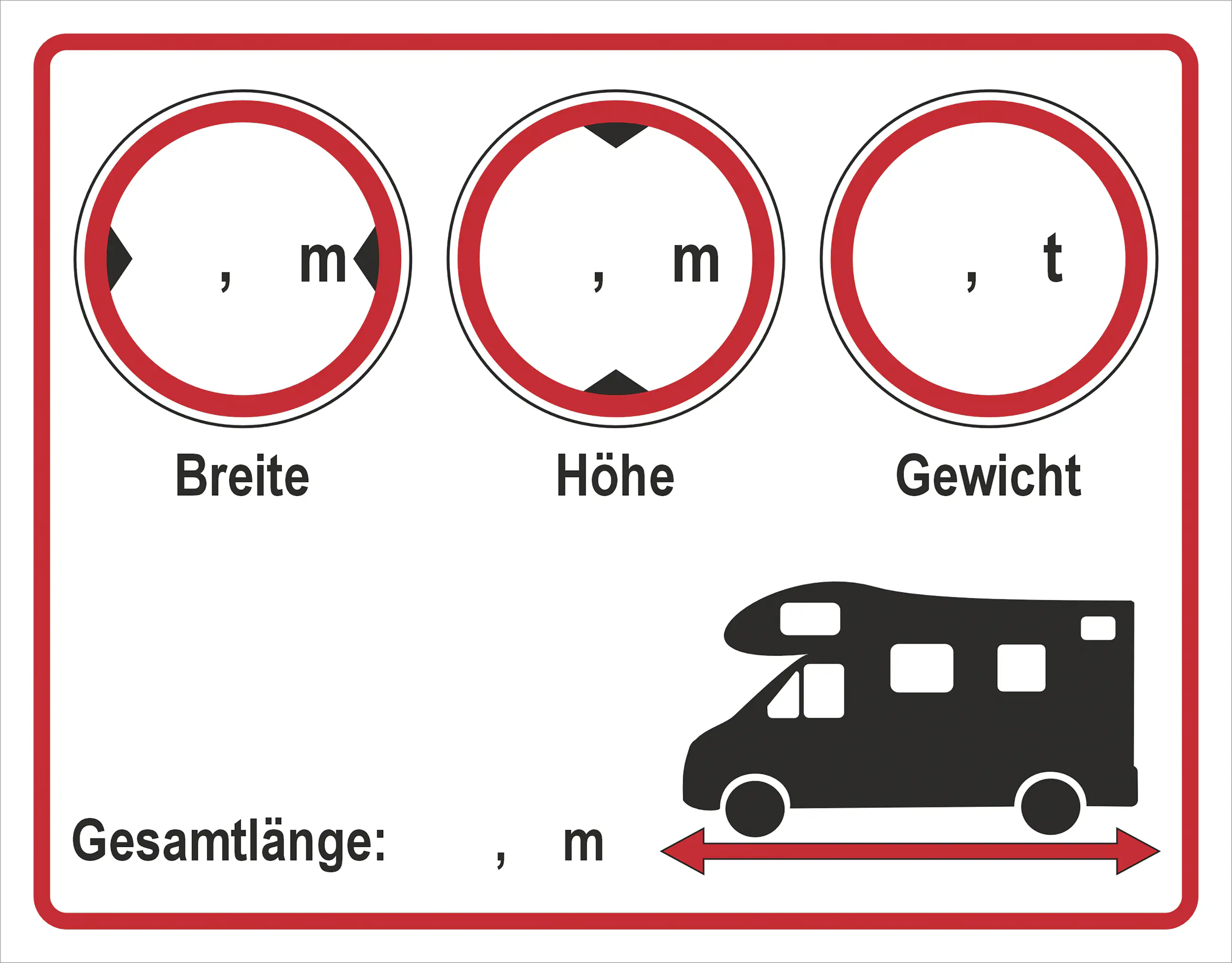Hermann Schütz Aufkleber Wohnmobil Abmessungen