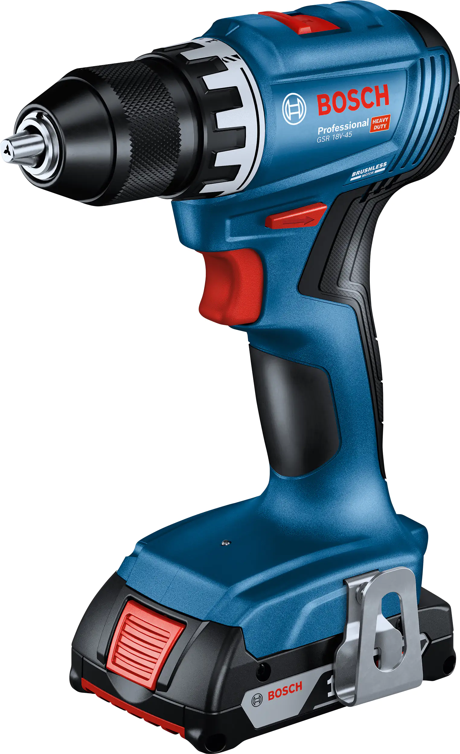 Bosch Professional Akku-Bohrschrauber GSR 18V-45 2 Ah Bosch Professional Akku-Bohrschrauber GSR 18V-45 2 Ah