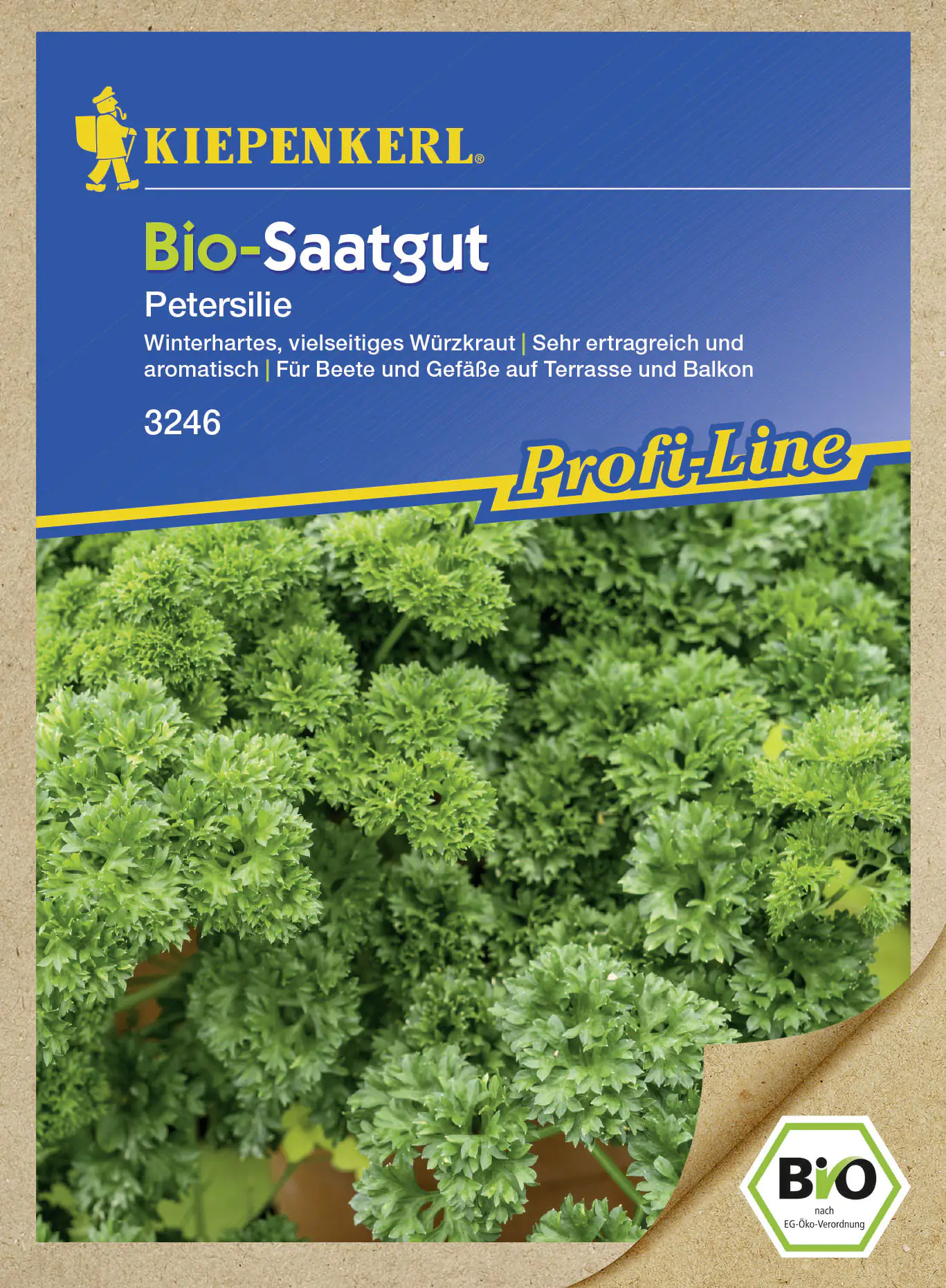 Kiepenkerl Bio-Saatgut Petersilie Petroselinum crispum var. crispum, Inhalt: ca. 450 Pflanzen