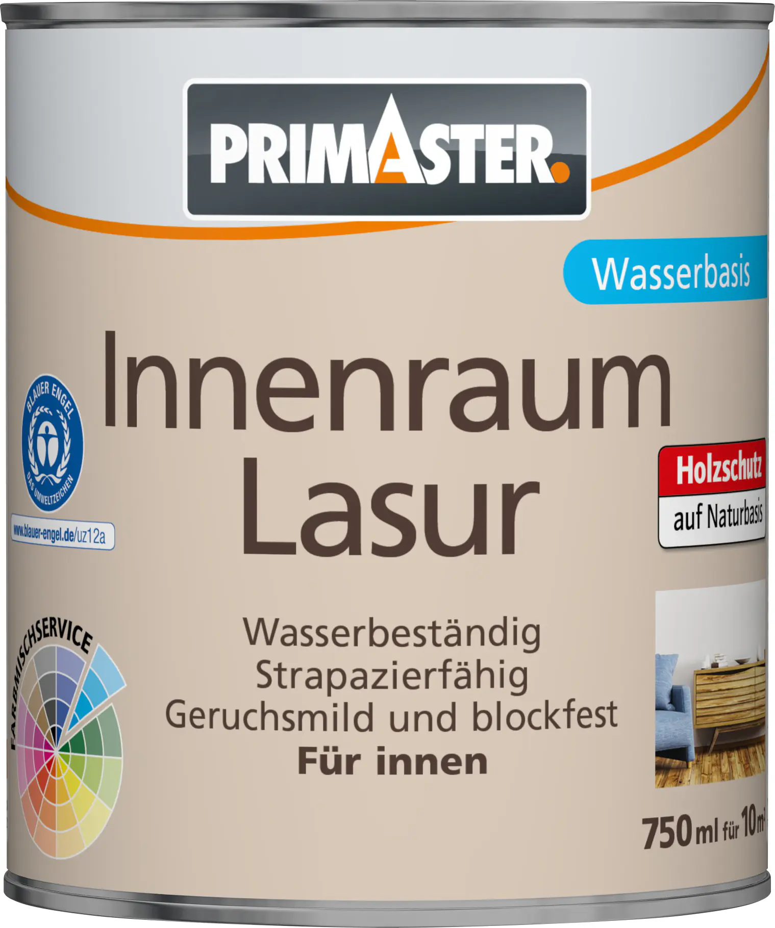 Primaster Innenraumlasur 750 ml kiefer