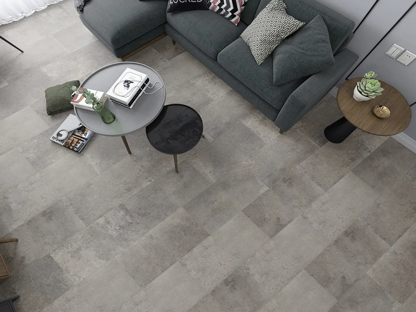 Classen Handmuster Visiogrande Megaloc Aquaprotect Zementestrich taupe