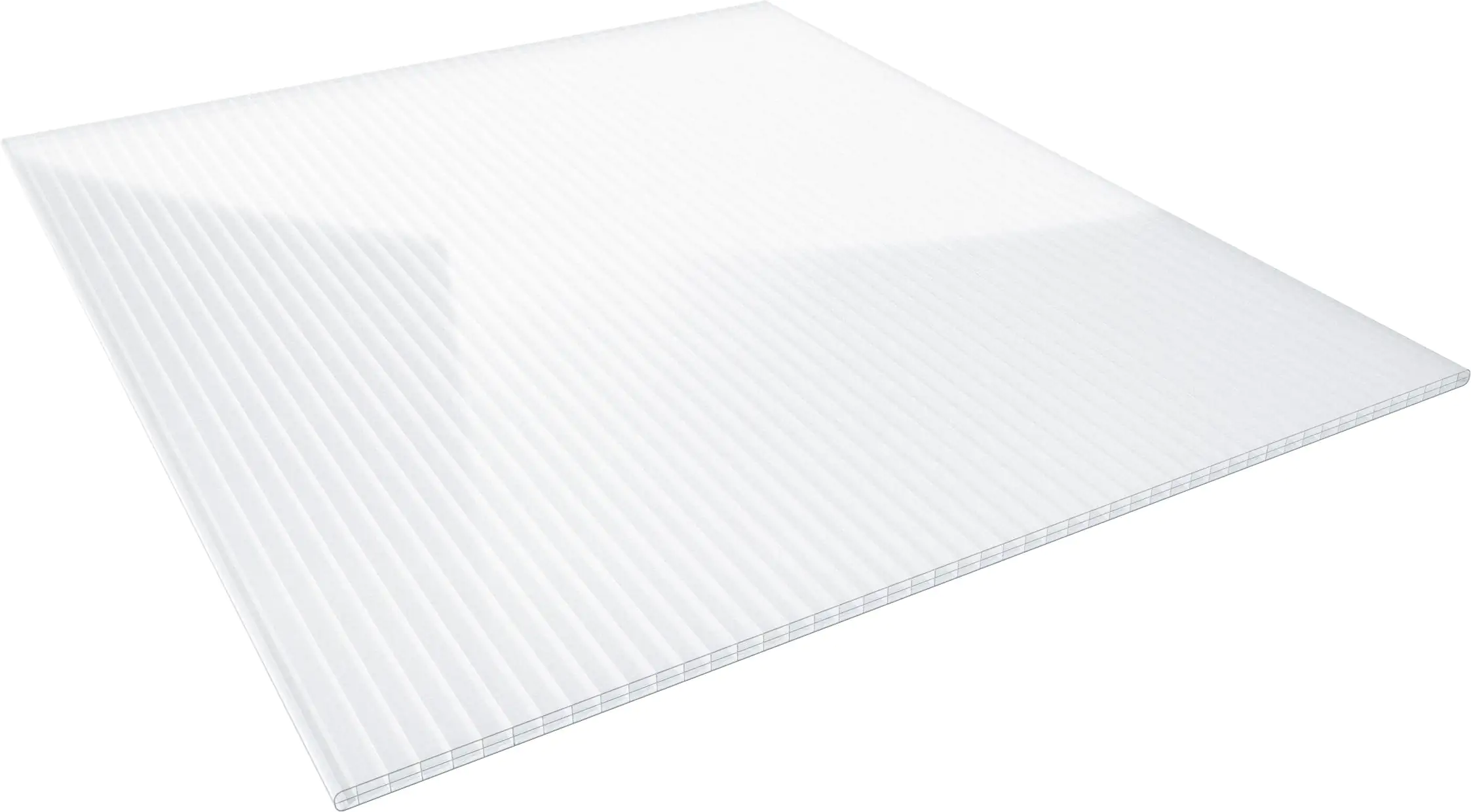 PC-Hohlkammerplatte 250 x 98 cm 1,6 mm klar PC-Hohlkammerplatte 250 x 98 cm 1,6 mm klar