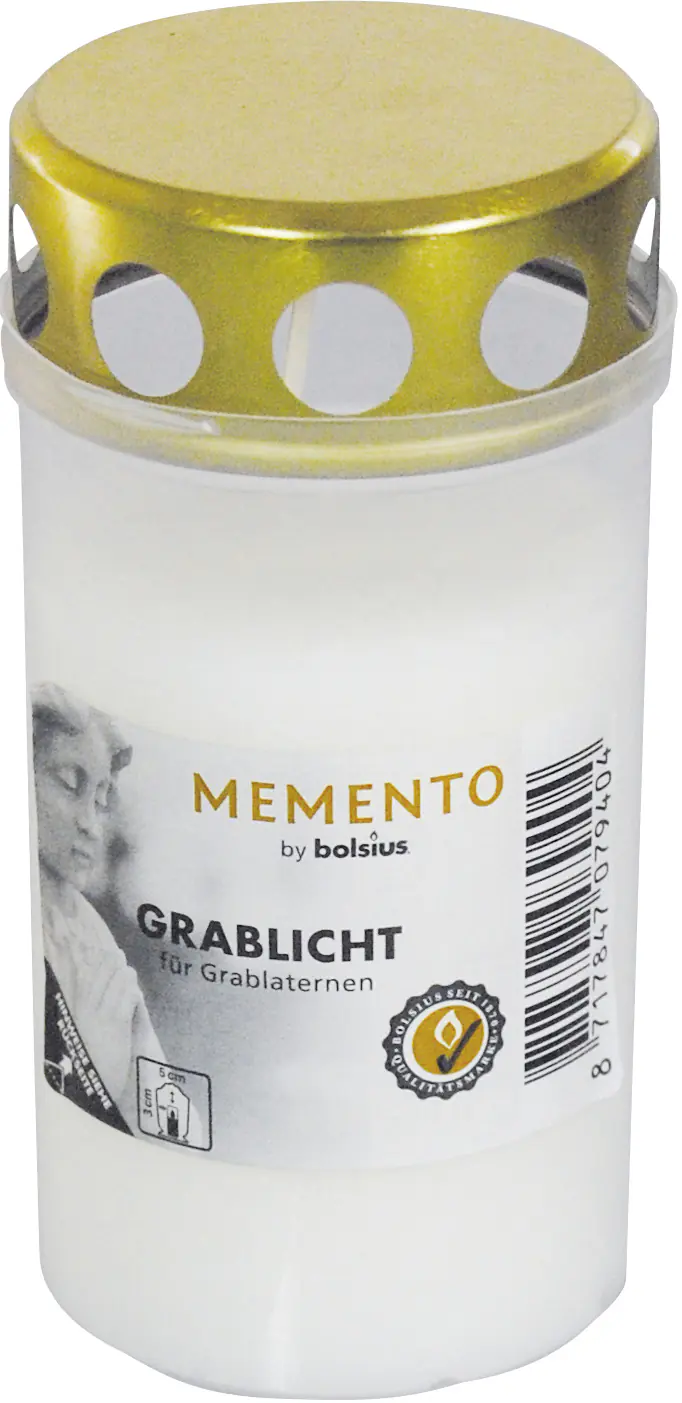 Bolsius Dauerbrenner Nr. 3 weiß, Höhe 12 cm, Ø 6,1 cm, mit Deckel Bolsius Dauerbrenner Nr. 3 weiß, Höhe 12 cm, Ø 6,1 cm, mit Deckel