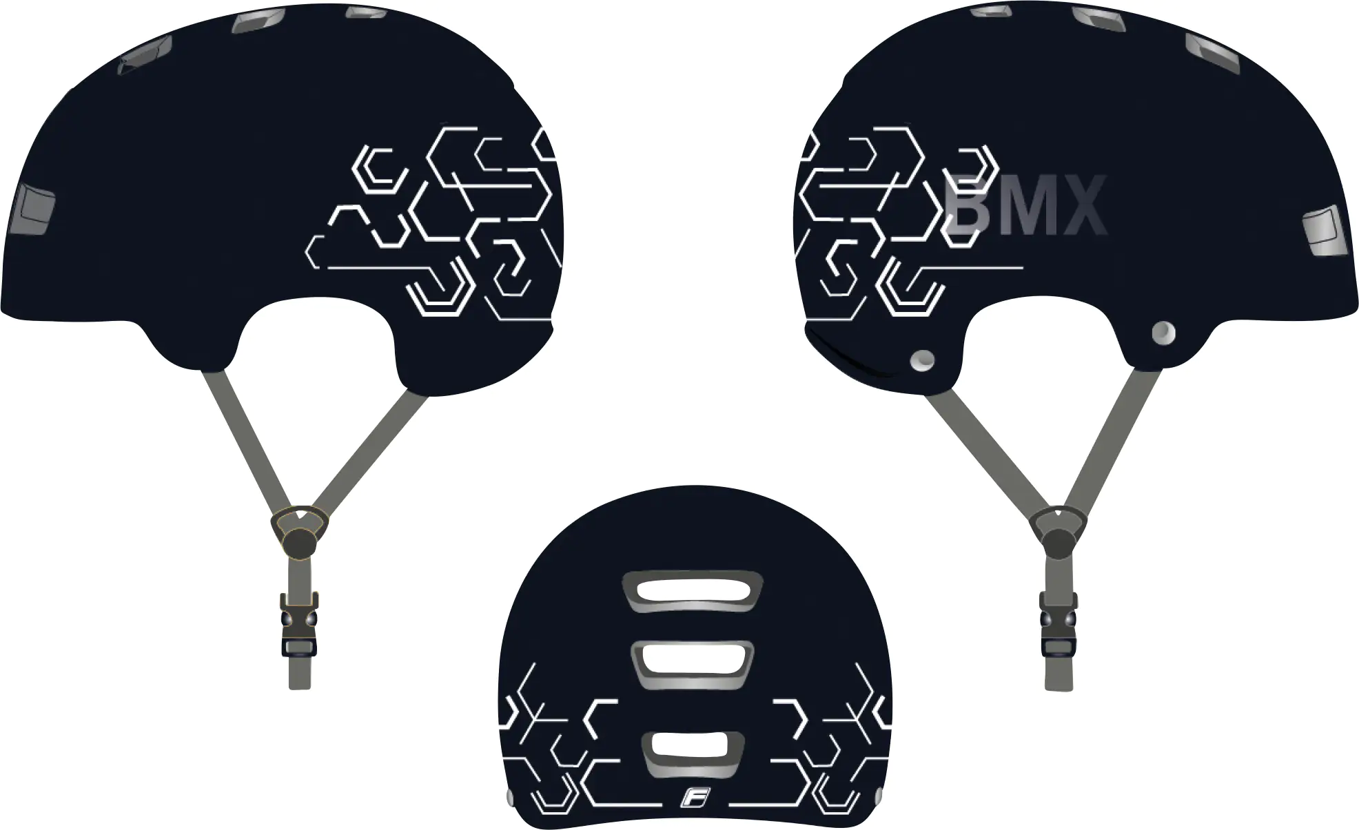 Fischer Fahrradhelm BMX Plus Jump S/M schwarz