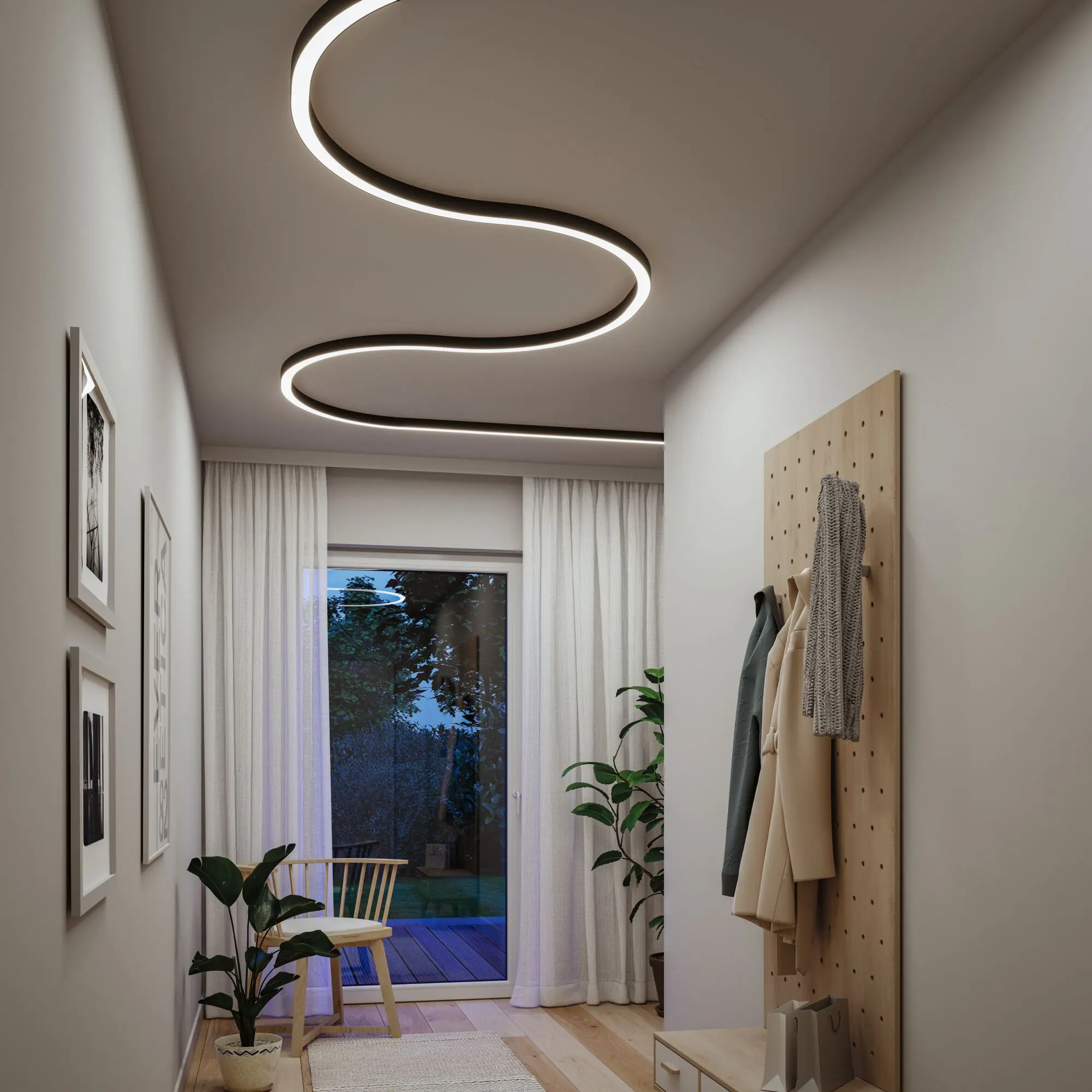 Paulmann Einspeisung für Lichtleiste Linion Power Channel 17 W Aluminium schwarz dimmbar warmweiß