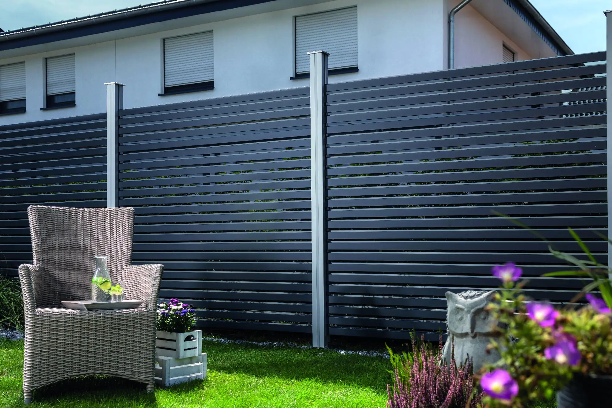 Osmo Sichtschutzelement Alu-Fence Rhombus Erweiterungsset, weiß Osmo Sichtschutzelement Alu-Fence Rhombus Erweiterungsset, weiß