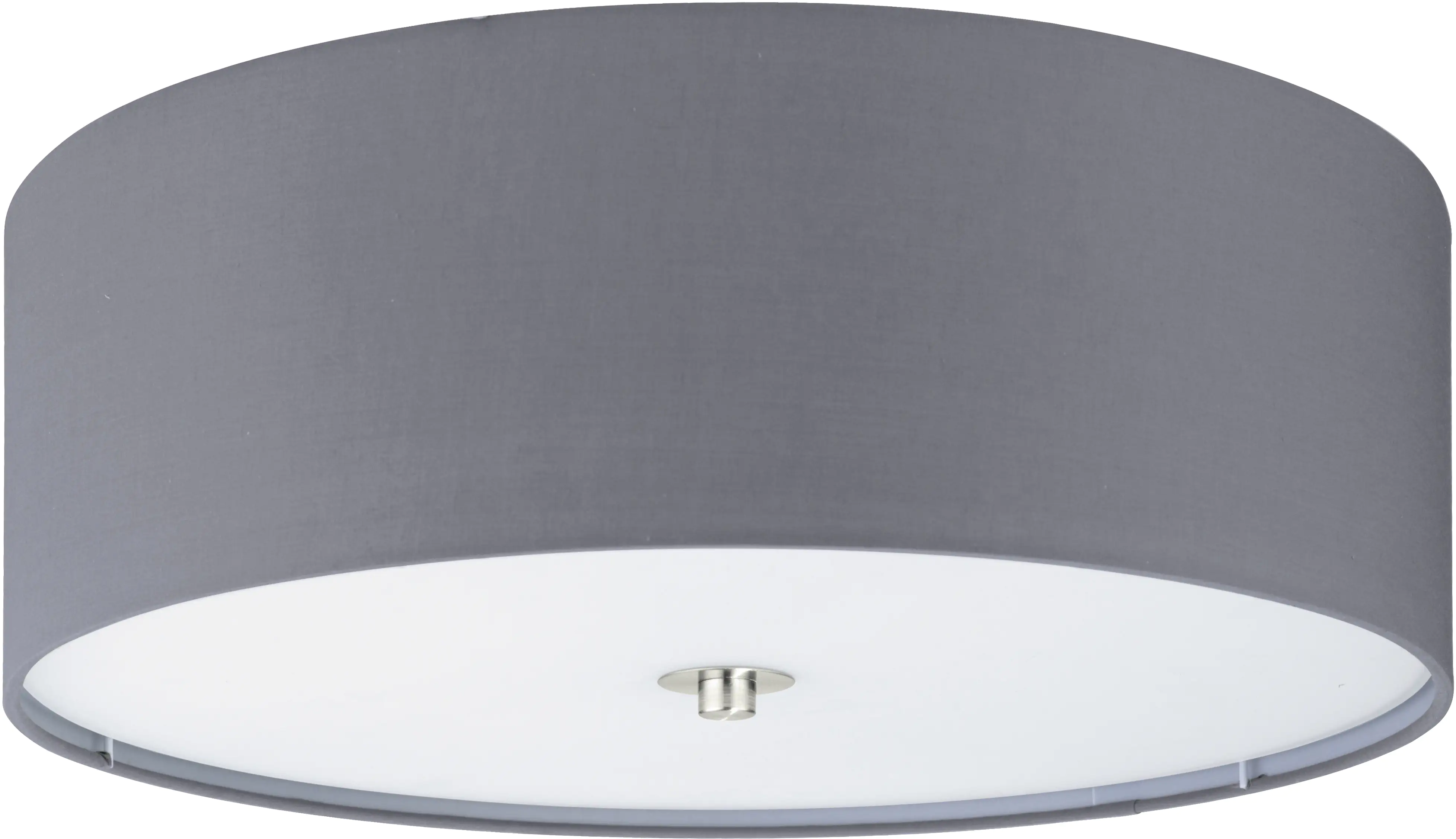 Eglo Deckenleuchte Pasteri grau Ø 47,5 cm E27, nickel-matt