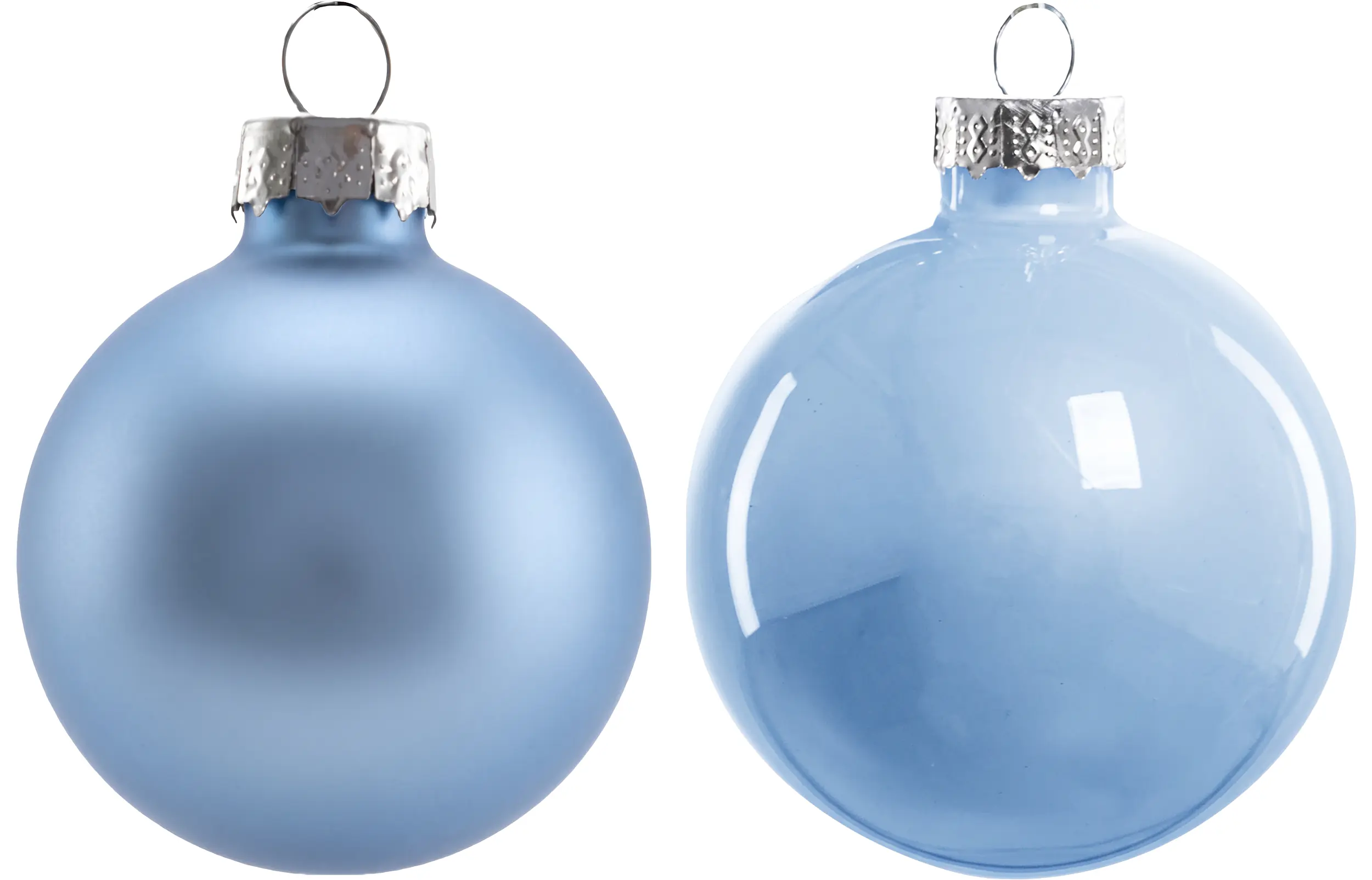 TrendLine Weihnachtskugeln aus Glas Ø 6 cm sky blue 20 Stück