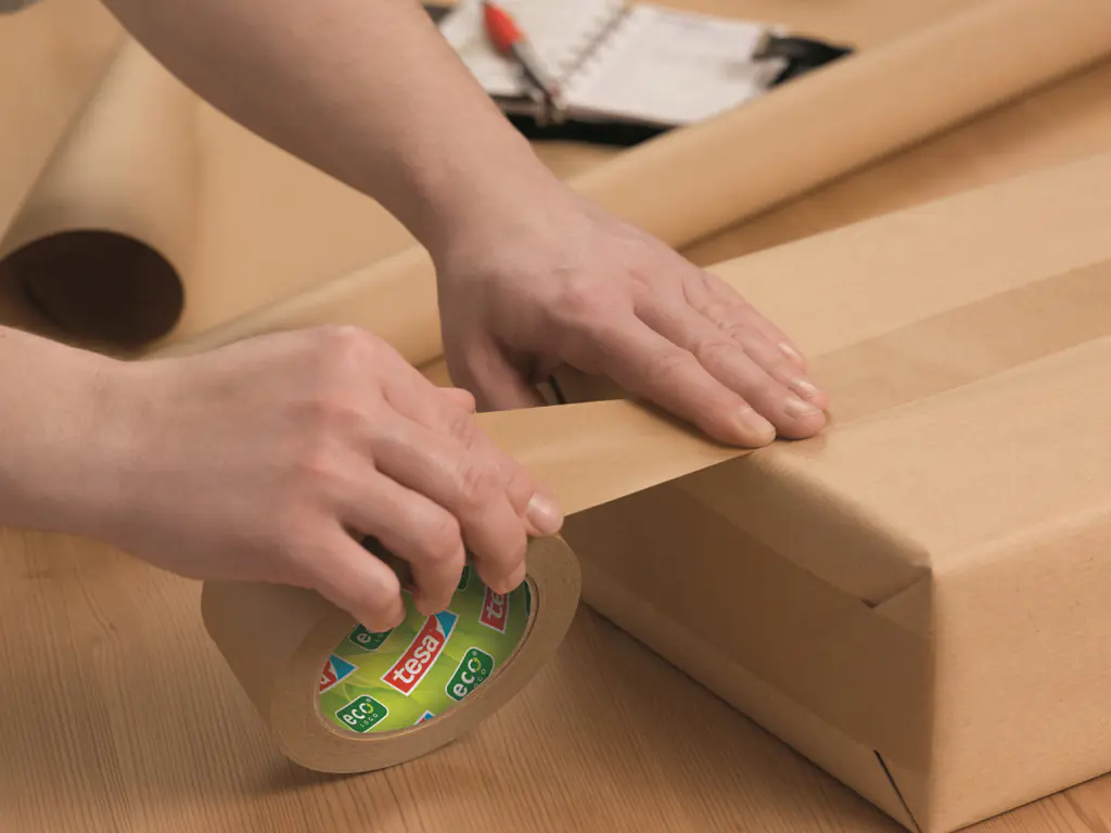 tesa Packband Paper 50 m x 50 mm, braun
