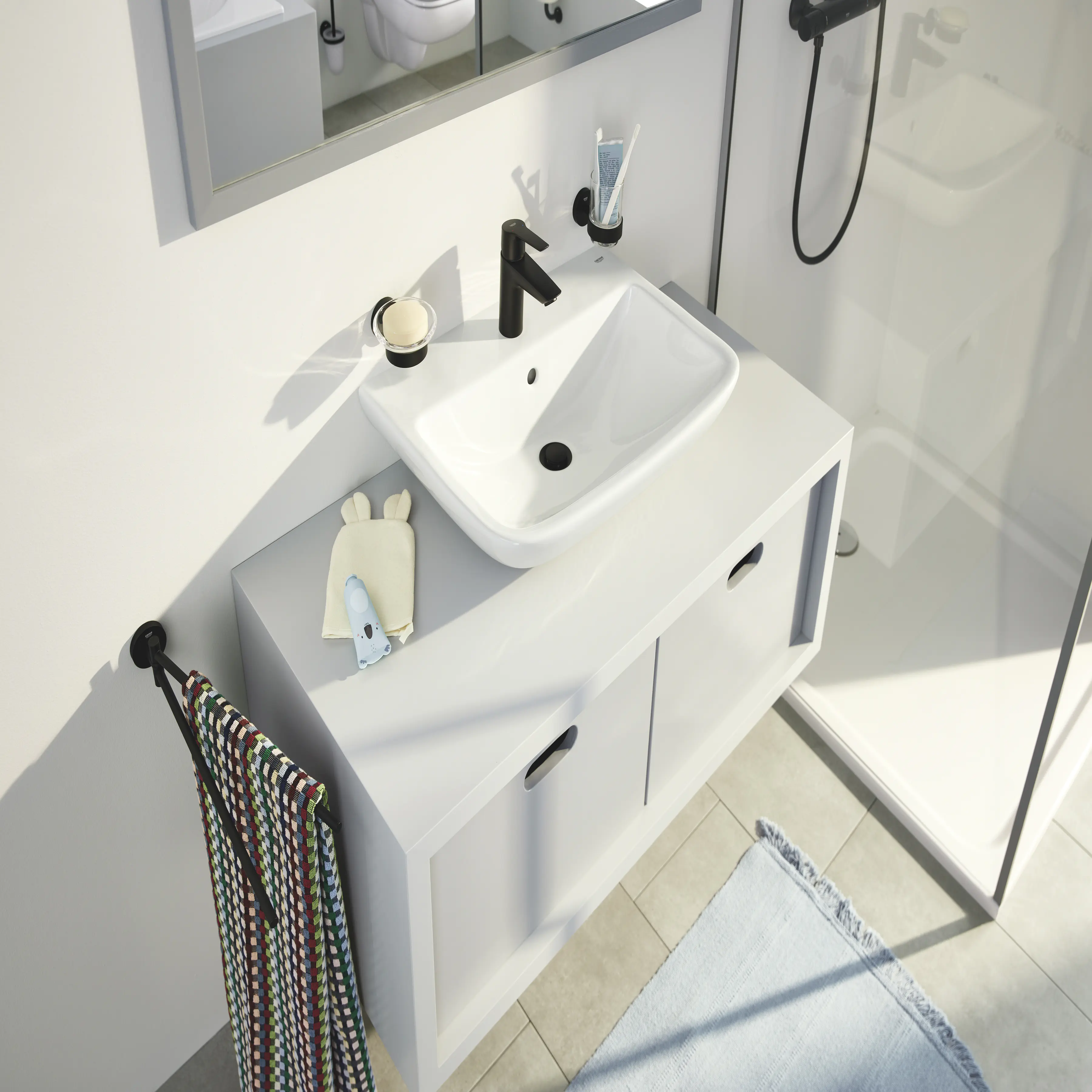 Grohe Start Handtuchhalter matt black schwenkbar