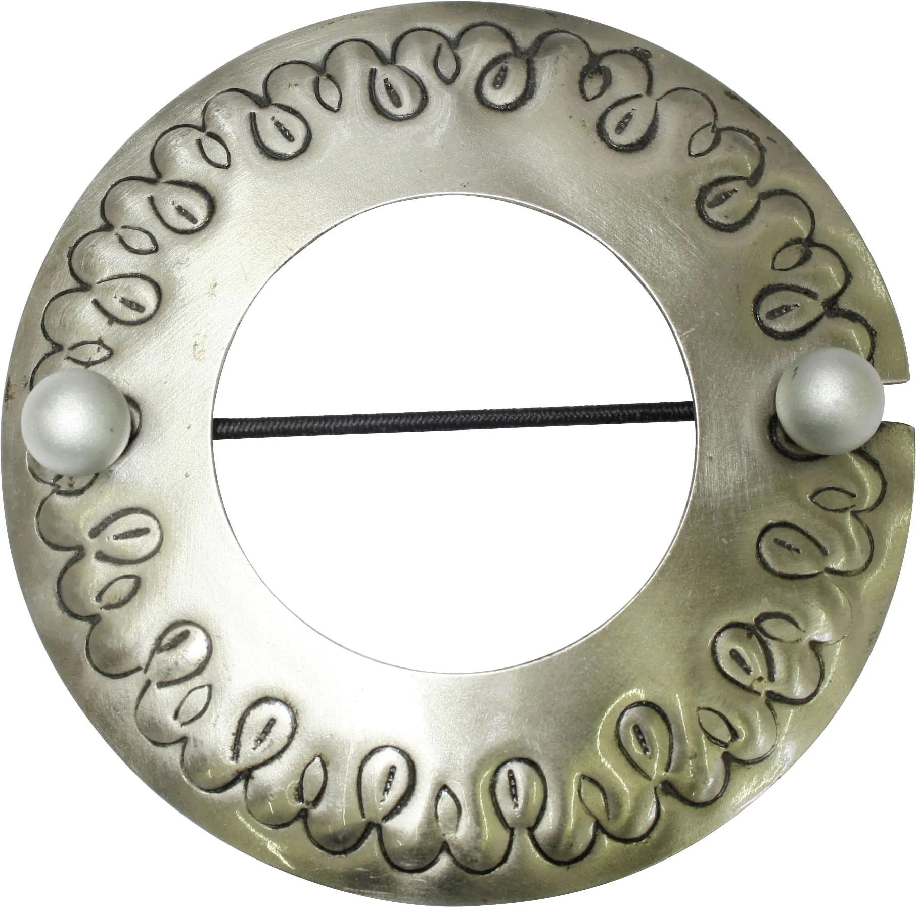 Gardinia Dekospange Ring edelstahl-optik, Ø 12 cm