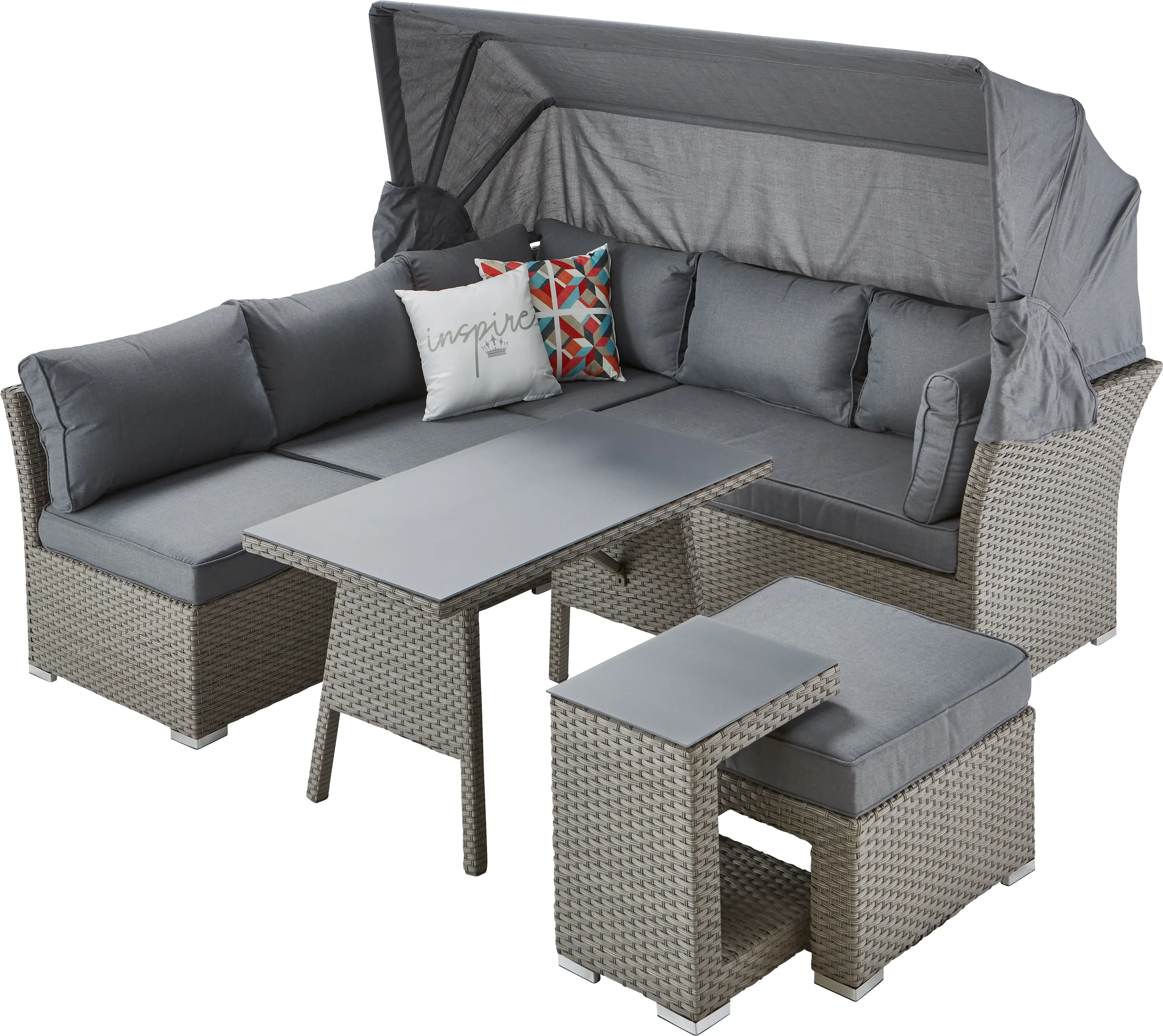 4333692867603_15 Primaster Dining Lounge Möbelset Torreon Relax, variabel stellbar