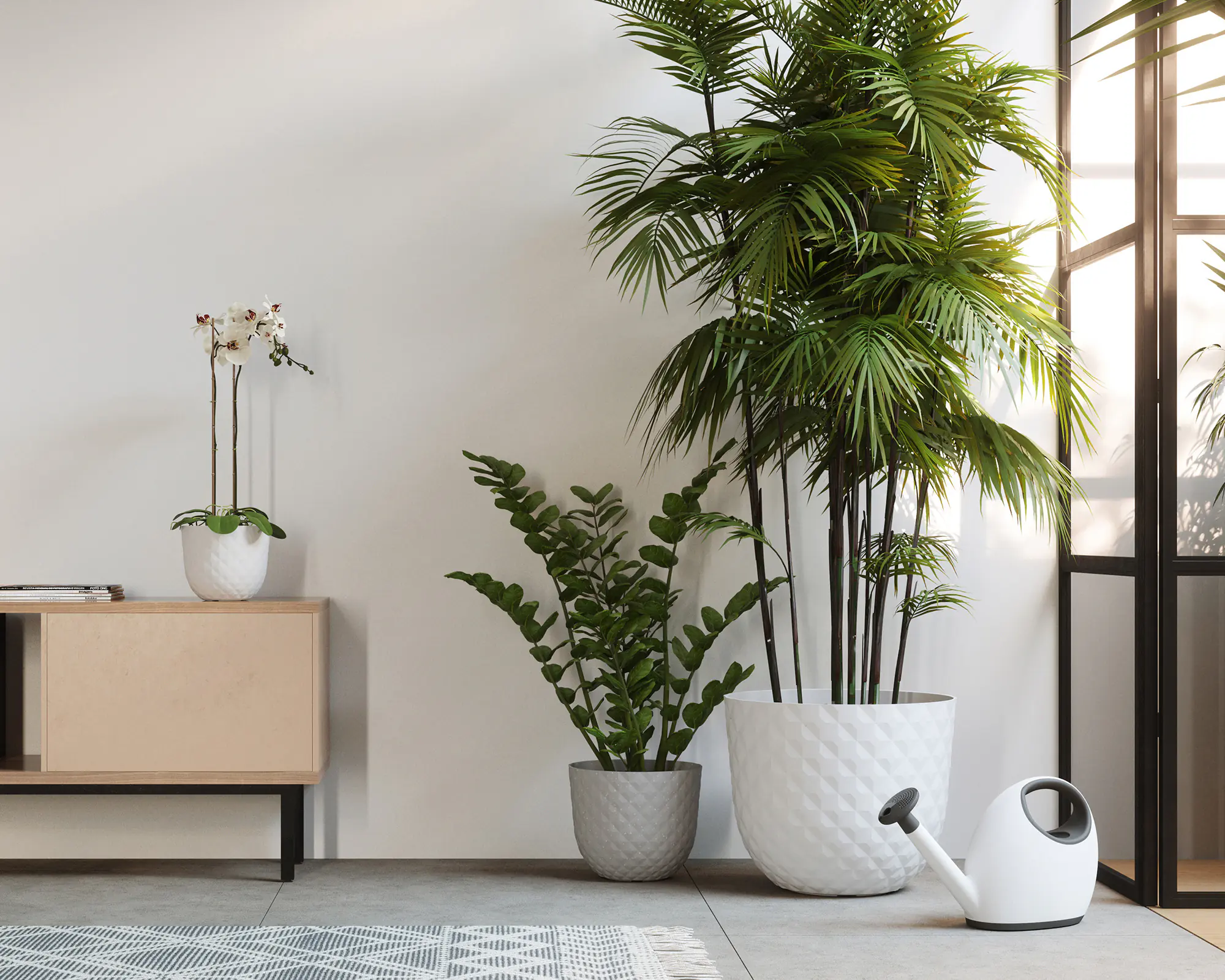 Artevasi Pflanztopf Havana Tropical Kunststoff grau matt Ø 20 x 17 cm