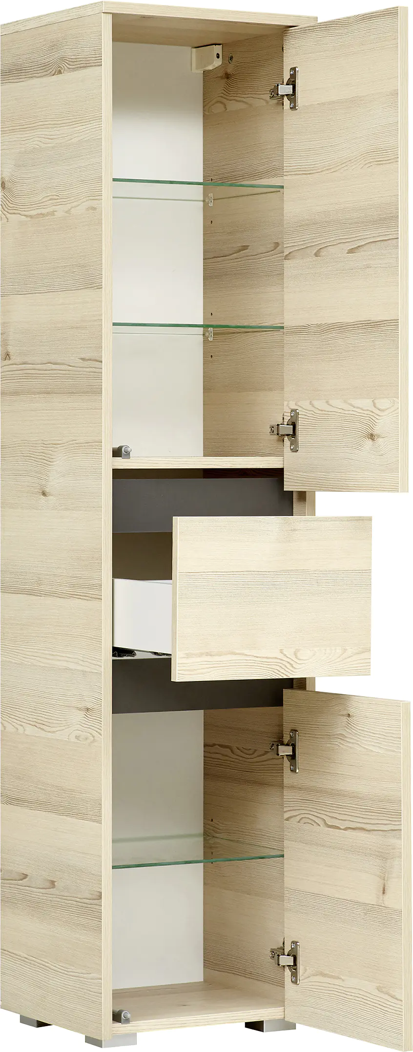 Pelipal Midischrank Quickset 393 Polar Pinie/Akzent Quarzgrau 35 cm