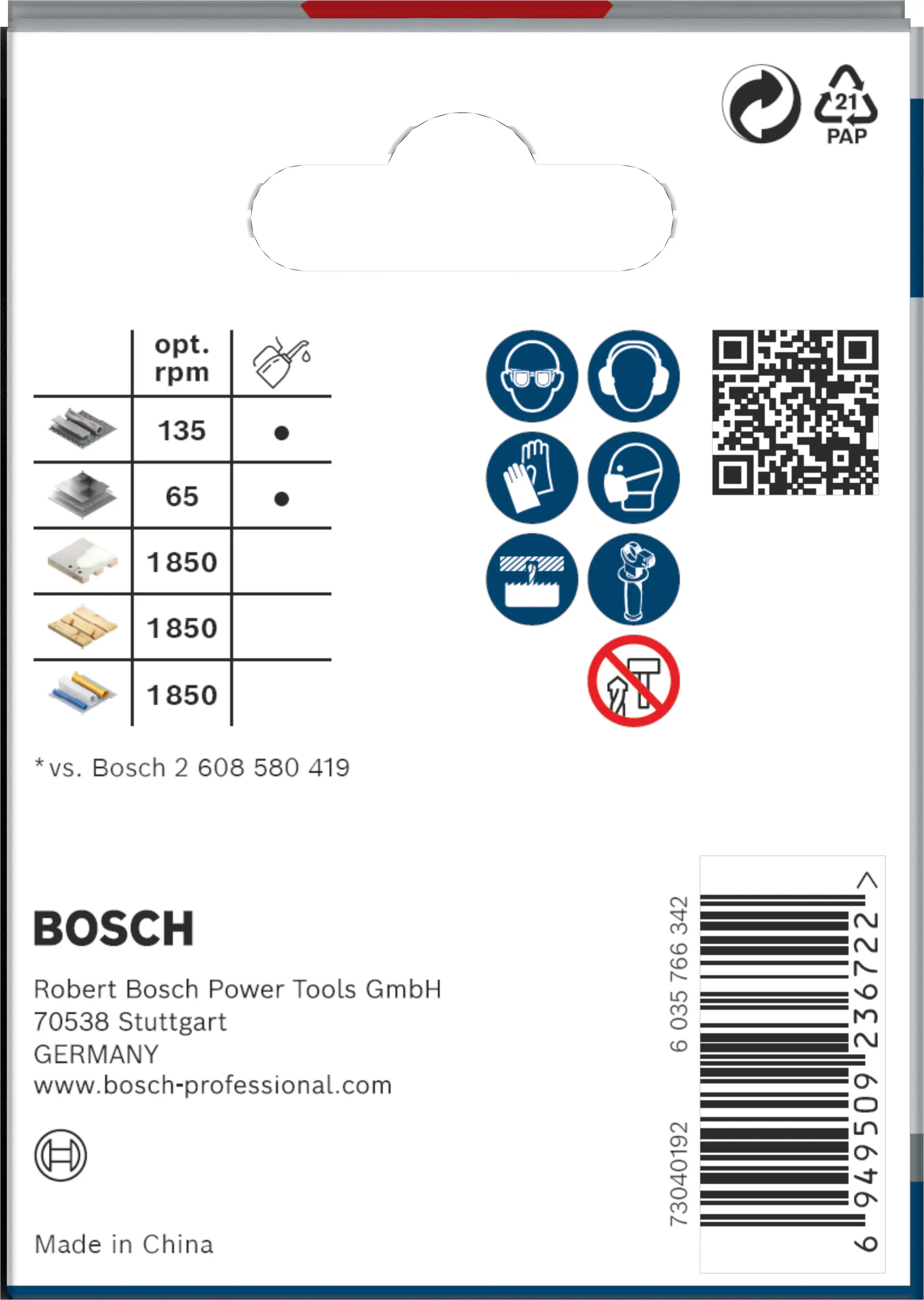 Bosch PRO Multi Material Lochsäge 64 mm mit Gewinde