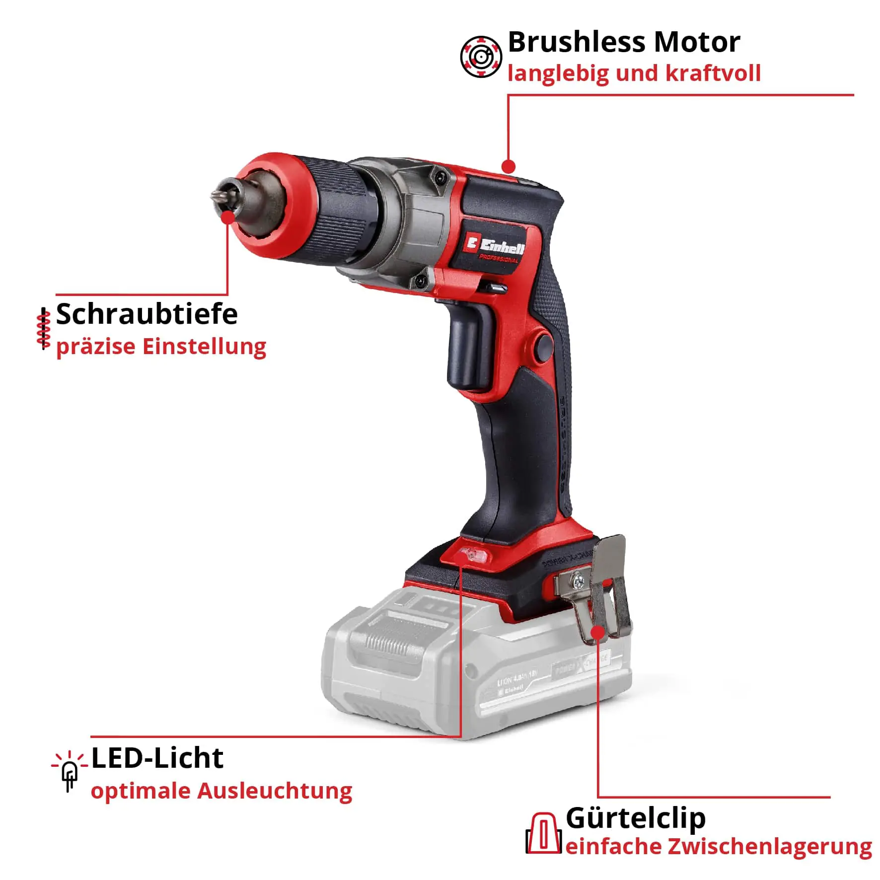 Einhell Professional Akku-Trockenbauschrauber TP-DY 18 Li BL Solo Einhell Professional Akku-Trockenbauschrauber TP-DY 18 Li BL Solo