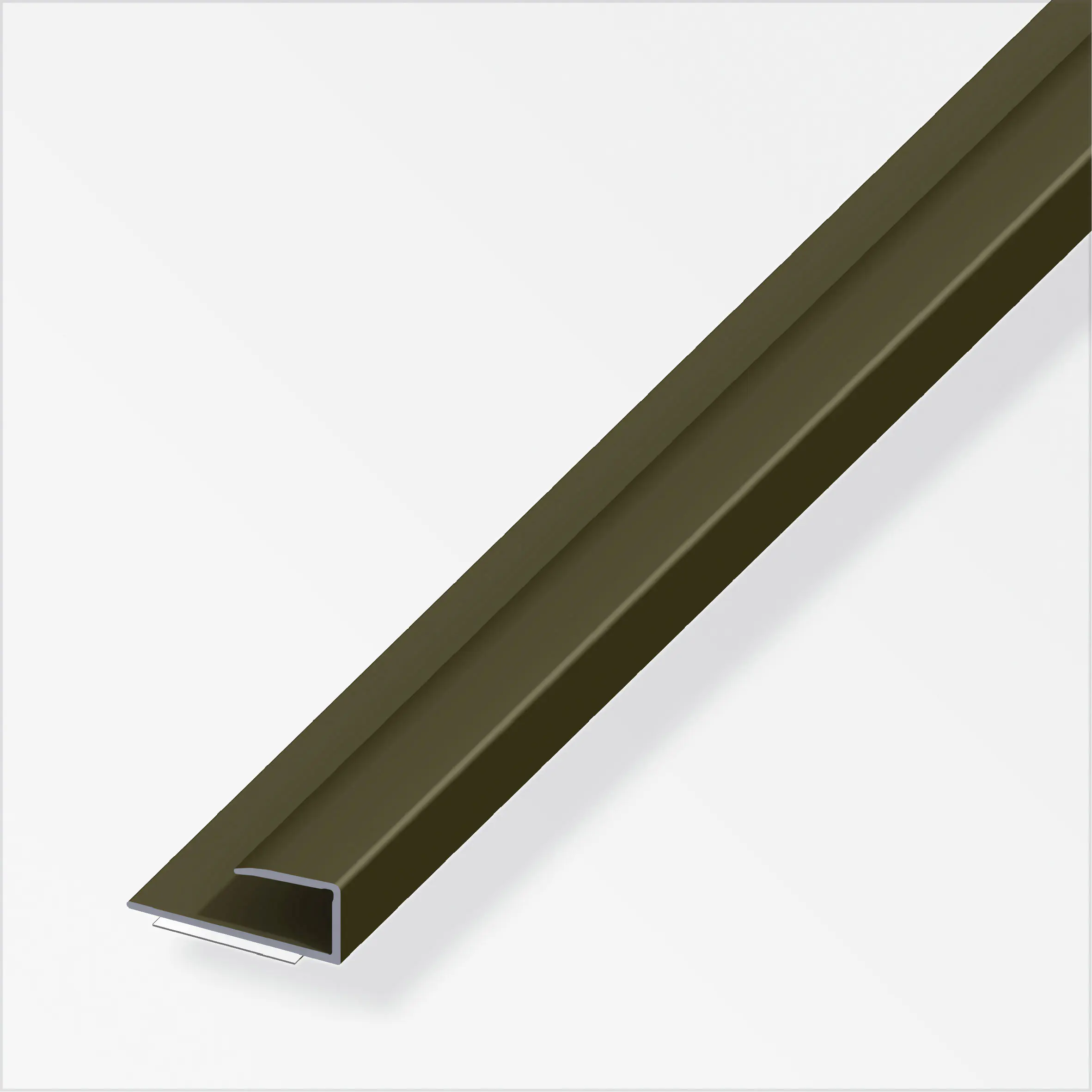 alfer Einfass-Profil 1 m, 15 x 7 mm Aluminium eloxiert bronze
