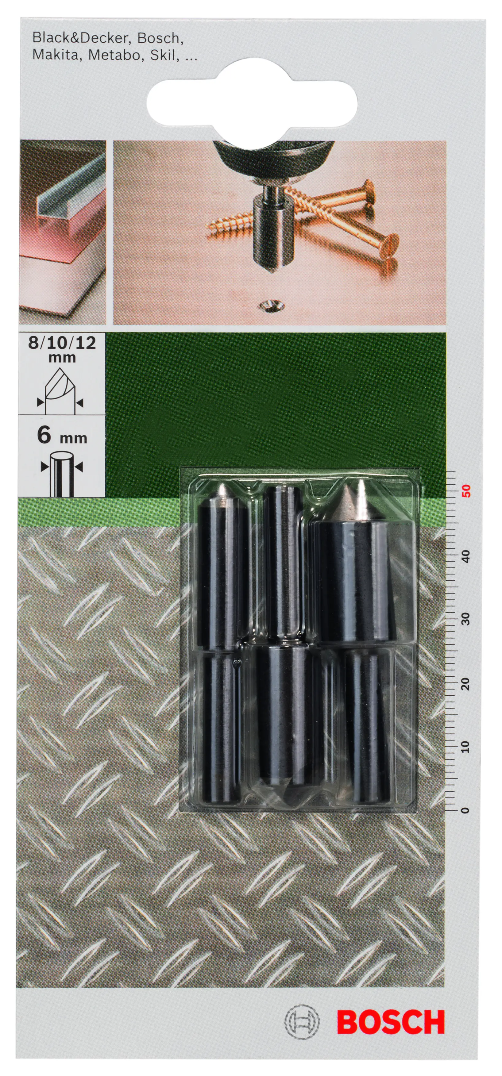 Bosch DIY Kegelsenker Ø 8/10/12 × 50 mm 3-tlg.