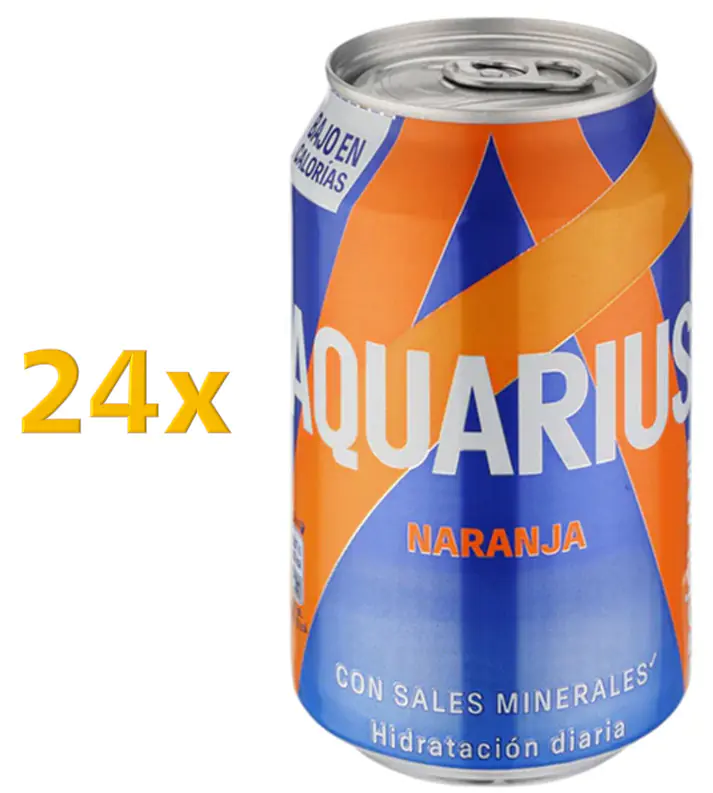 Aquarius Naranja Orangenlimonade mit Elektrolyten 24x 330 ml