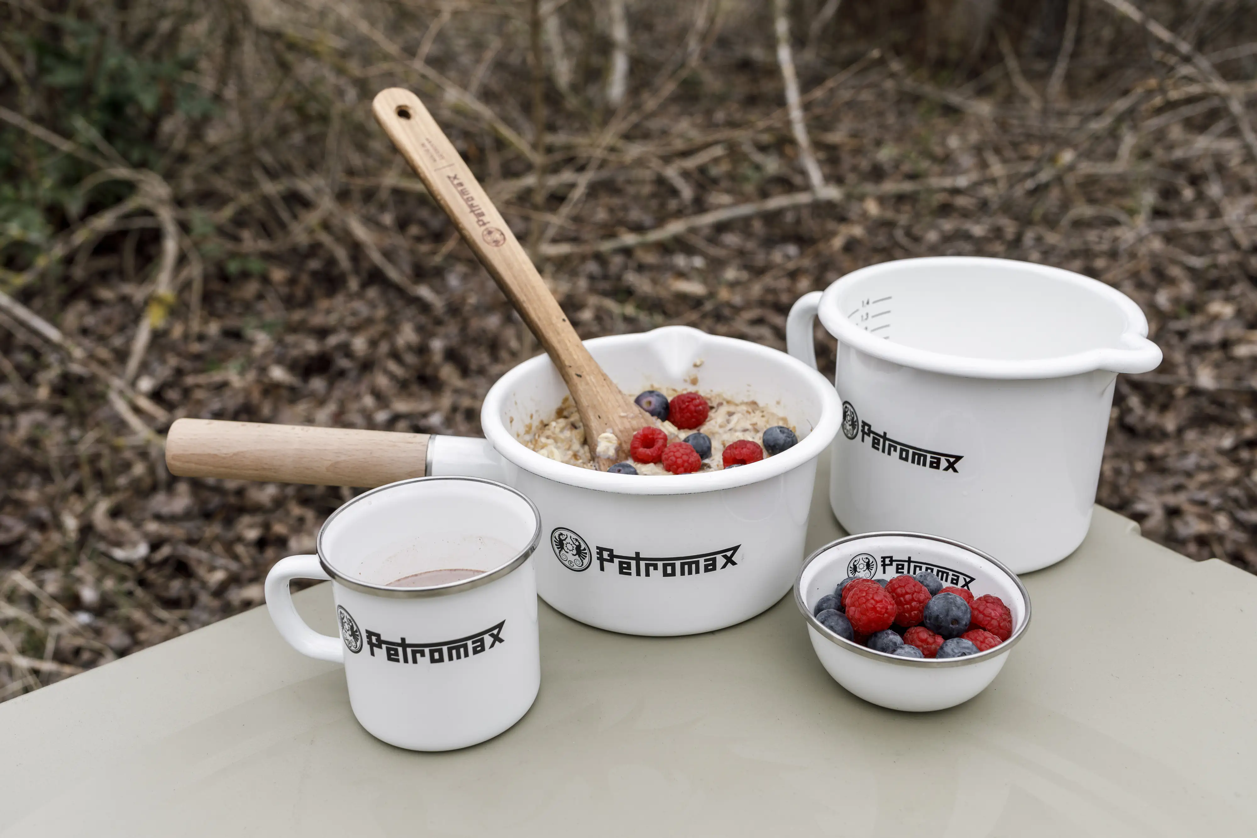 Petromax Milchtopf Emaille 1,4 Liter weiss