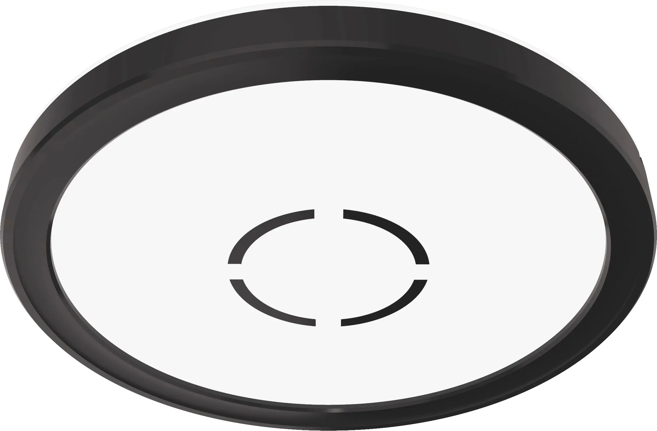 Briloner Slim LED Panel Free schwarz Ø 19 cm mit Backlight-Effekt