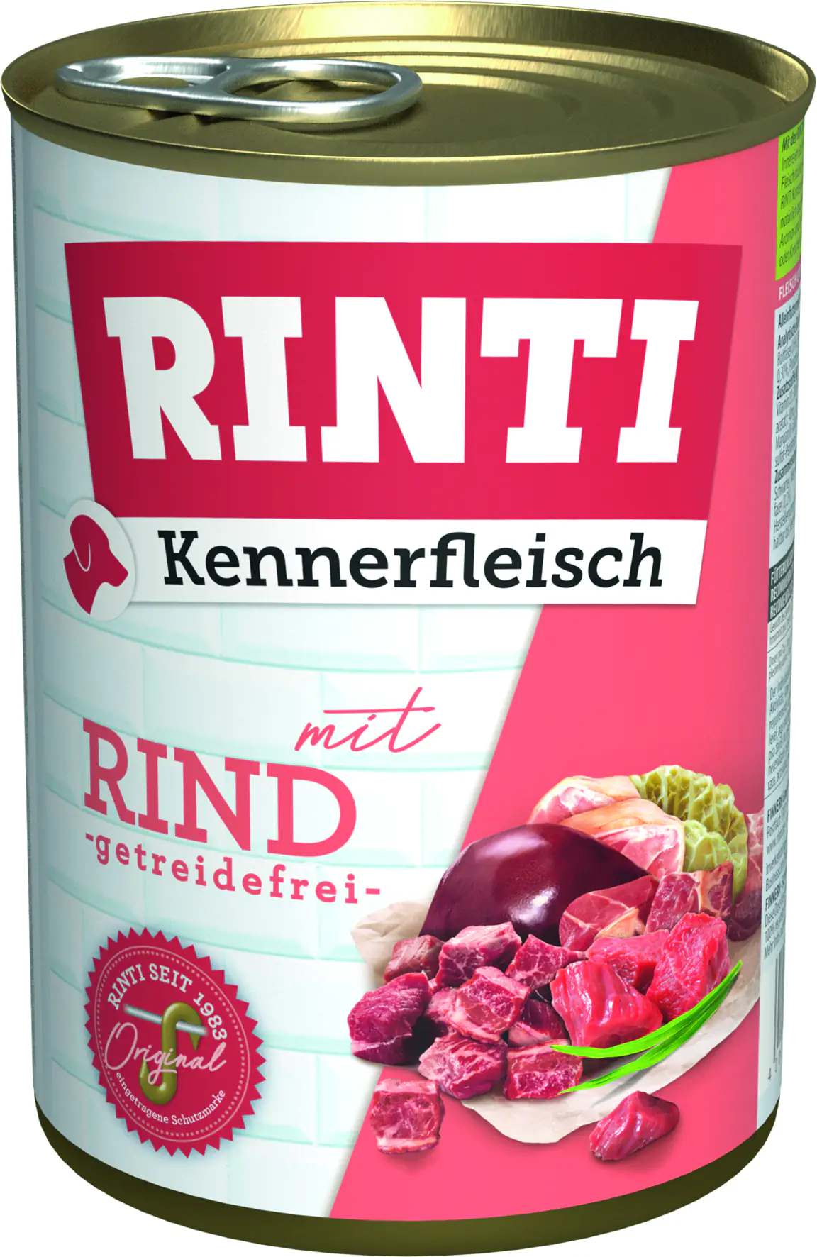 Rinti Kennerfleisch Hundenassfutter Adult 400 g Rind bei Kartonabnahme Rinti Kennerfleisch Hundenassfutter Adult 400 g Rind bei Kartonabnahme