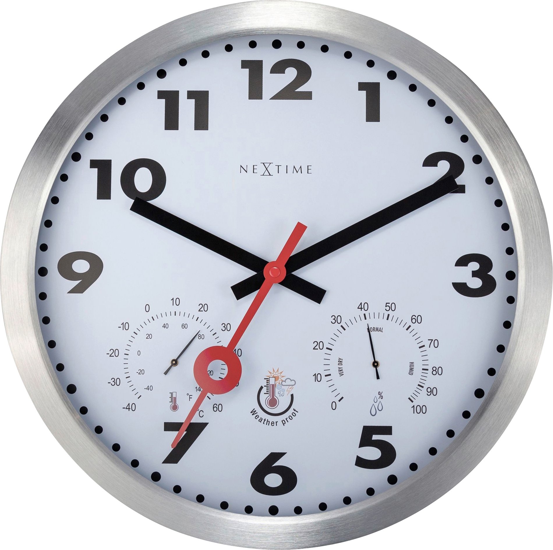 Nextime Außenwanduhr Clematis 4307AR Ø 35 cm